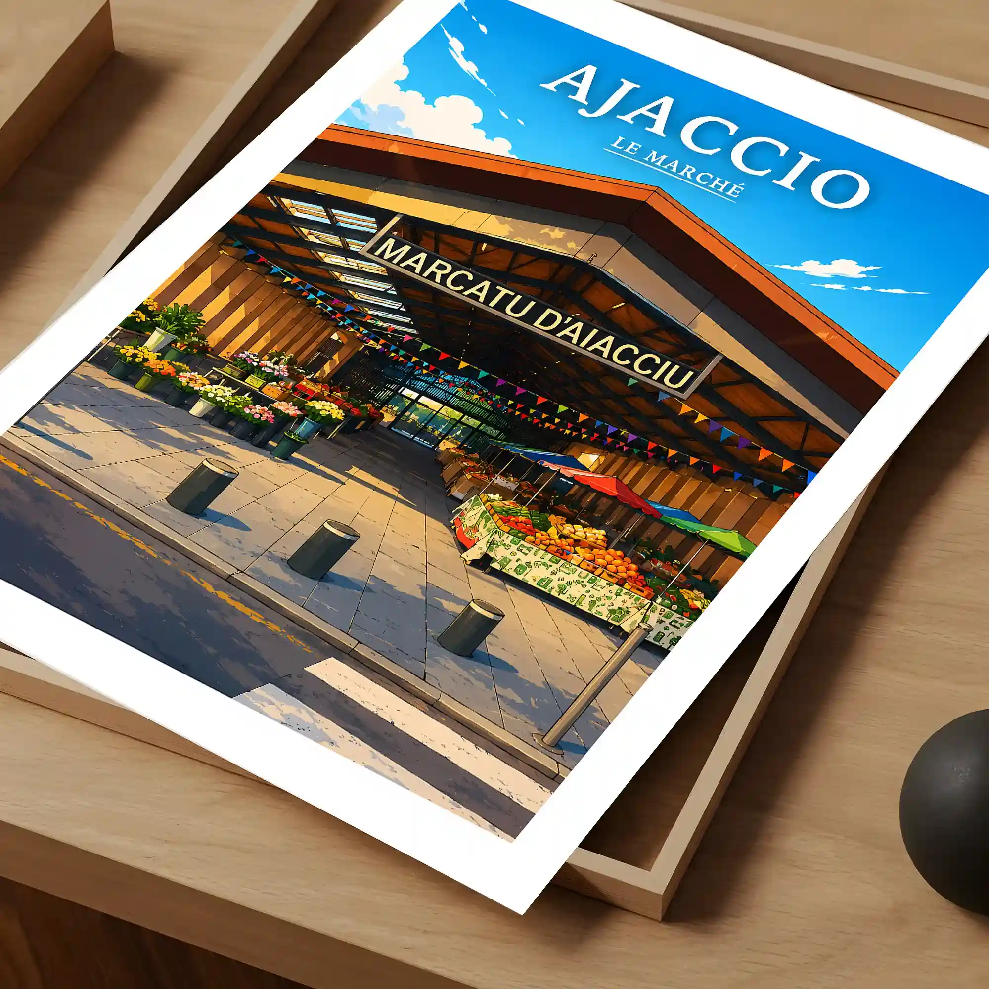 Affiche - Ajaccio - Le Marché - Image 4