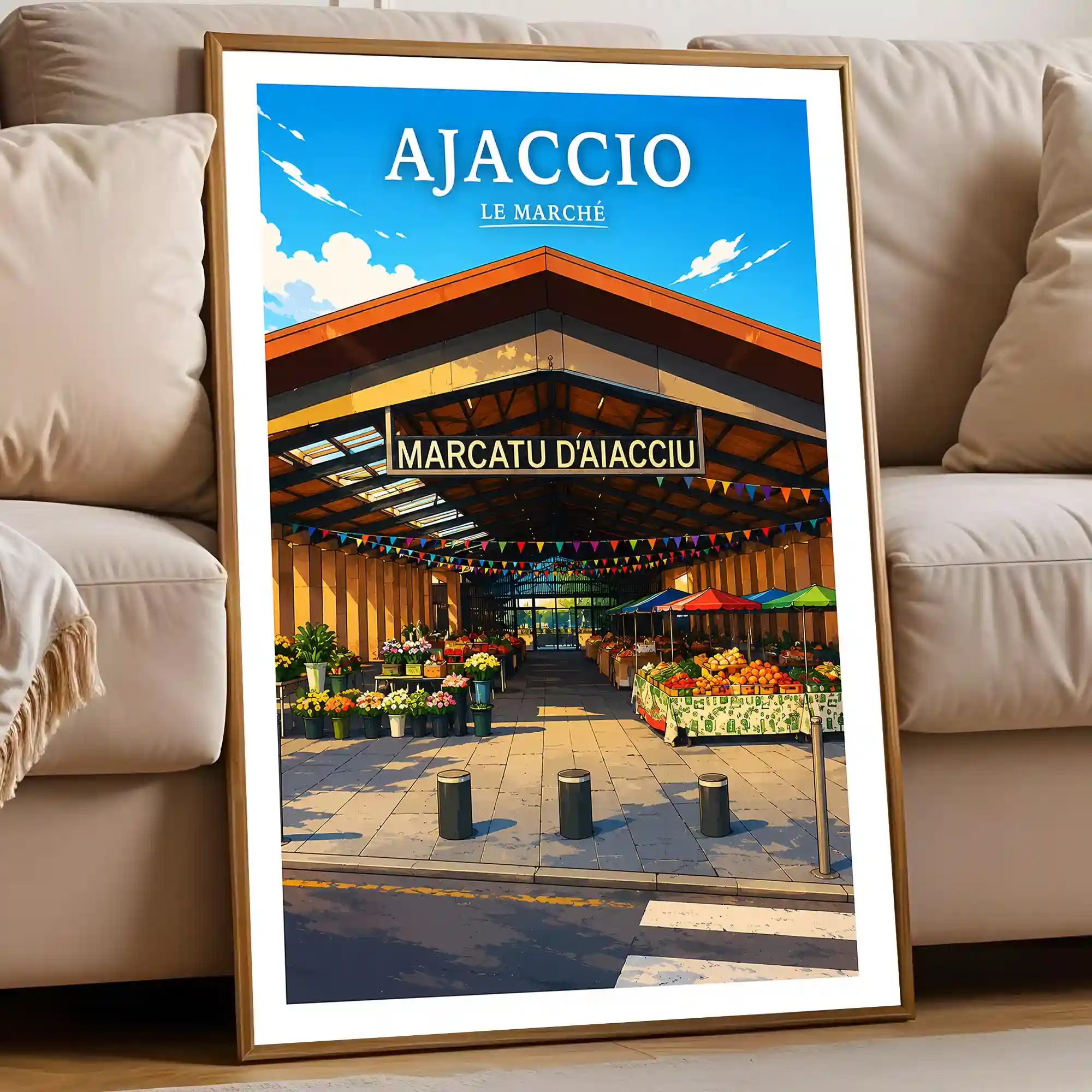 Affiche - Ajaccio - Le Marché - Image 5