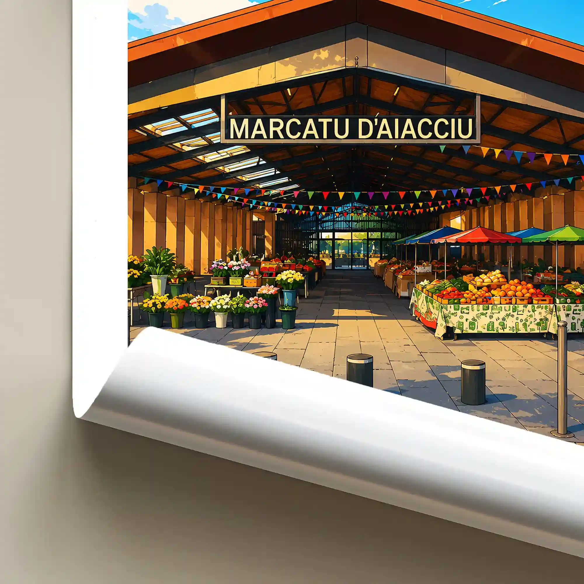 Affiche - Ajaccio - Le Marché - Image 6