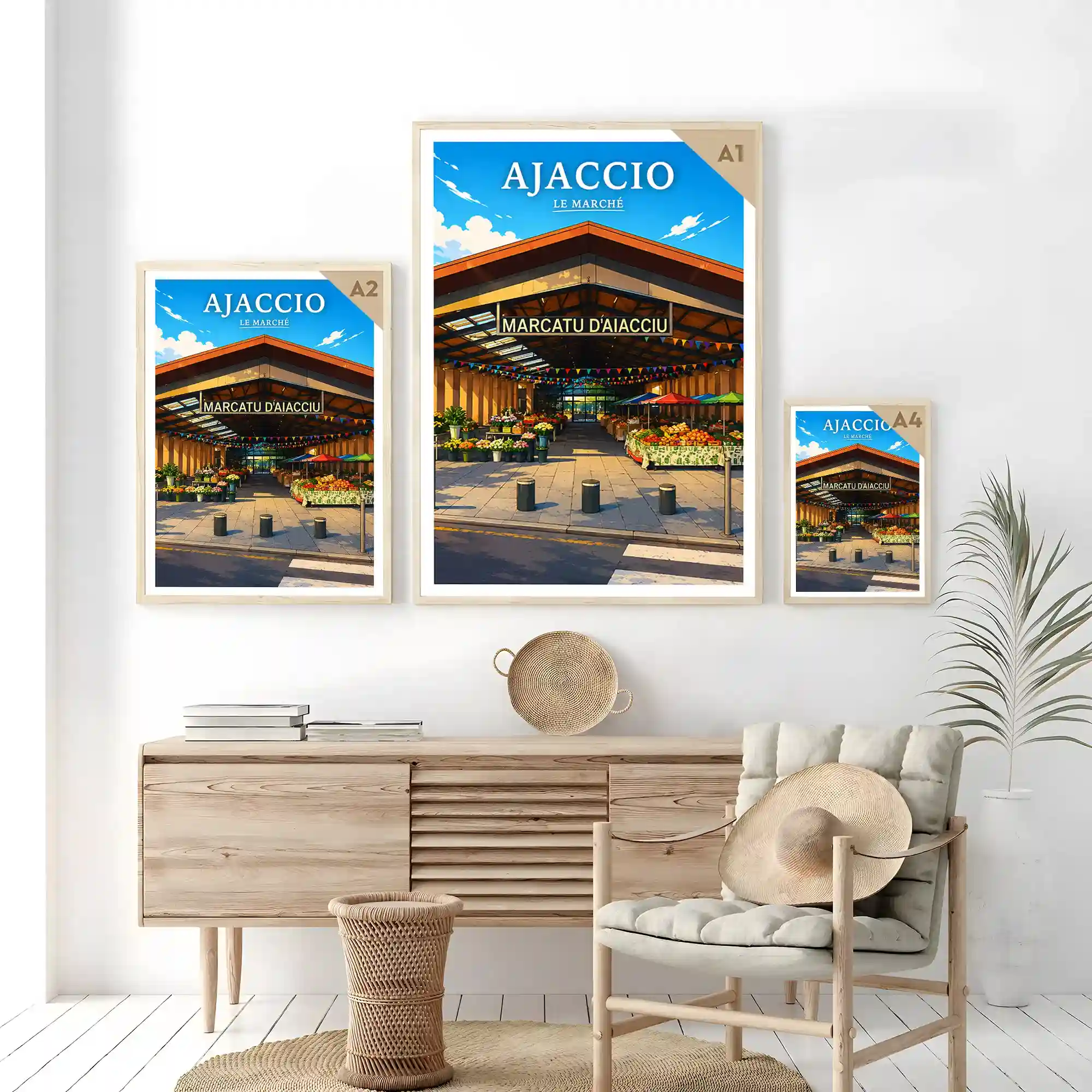 Affiche - Ajaccio - Le Marché - Image 7