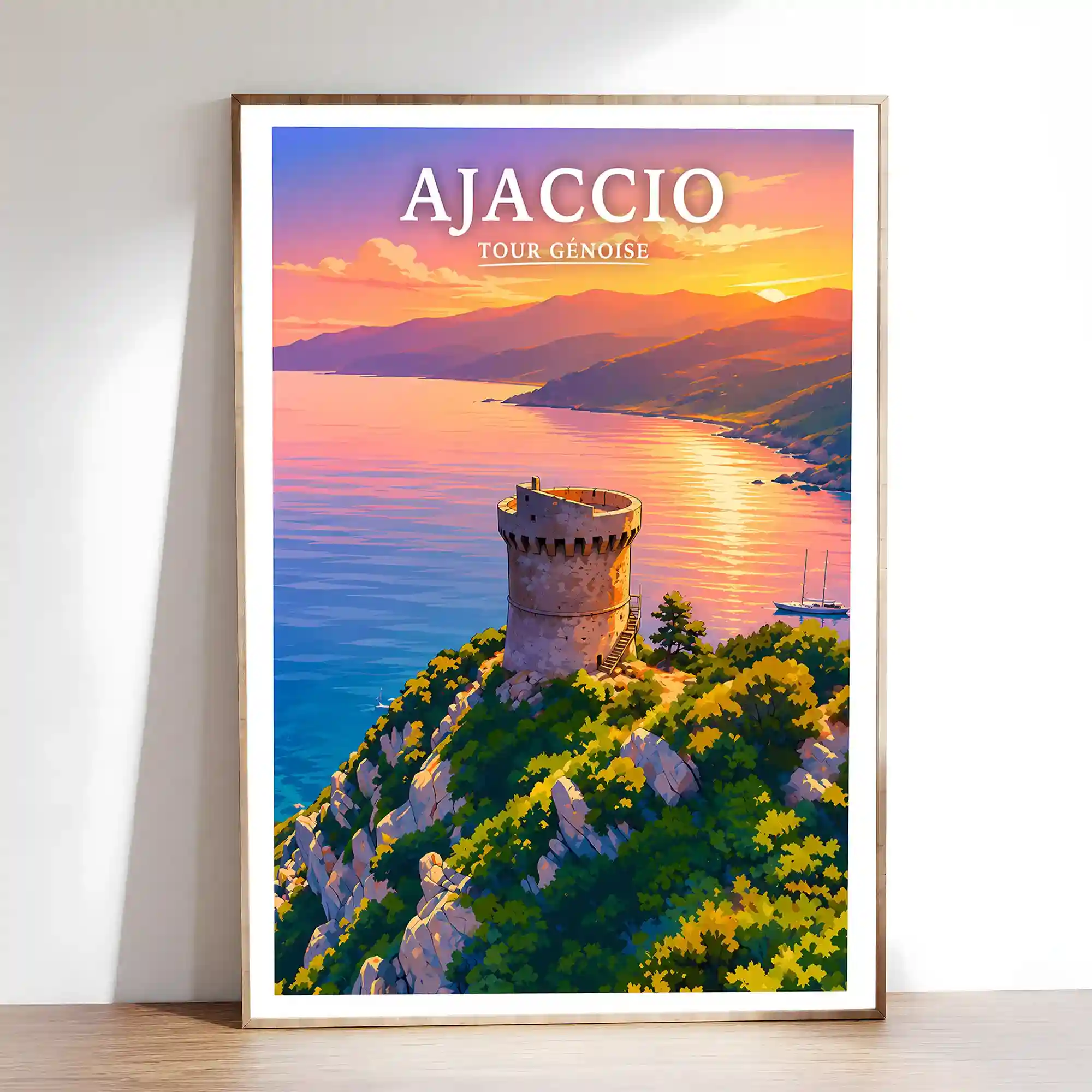 Affiche - Ajaccio - Tour Génoise - Image 2