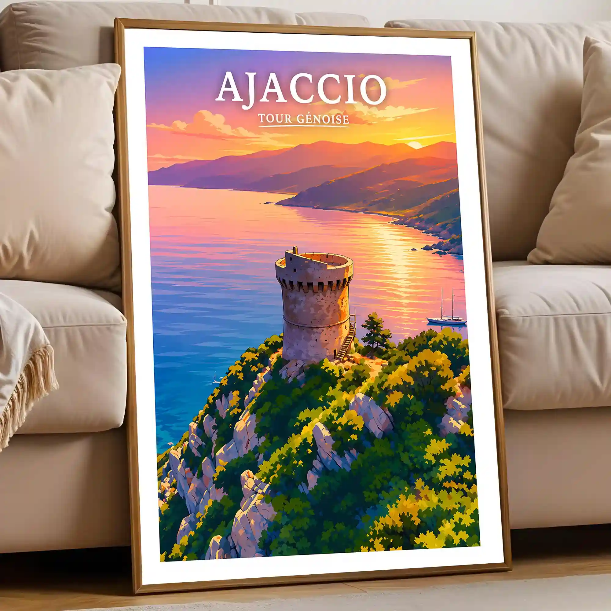 Affiche - Ajaccio - Tour Génoise - Image 5