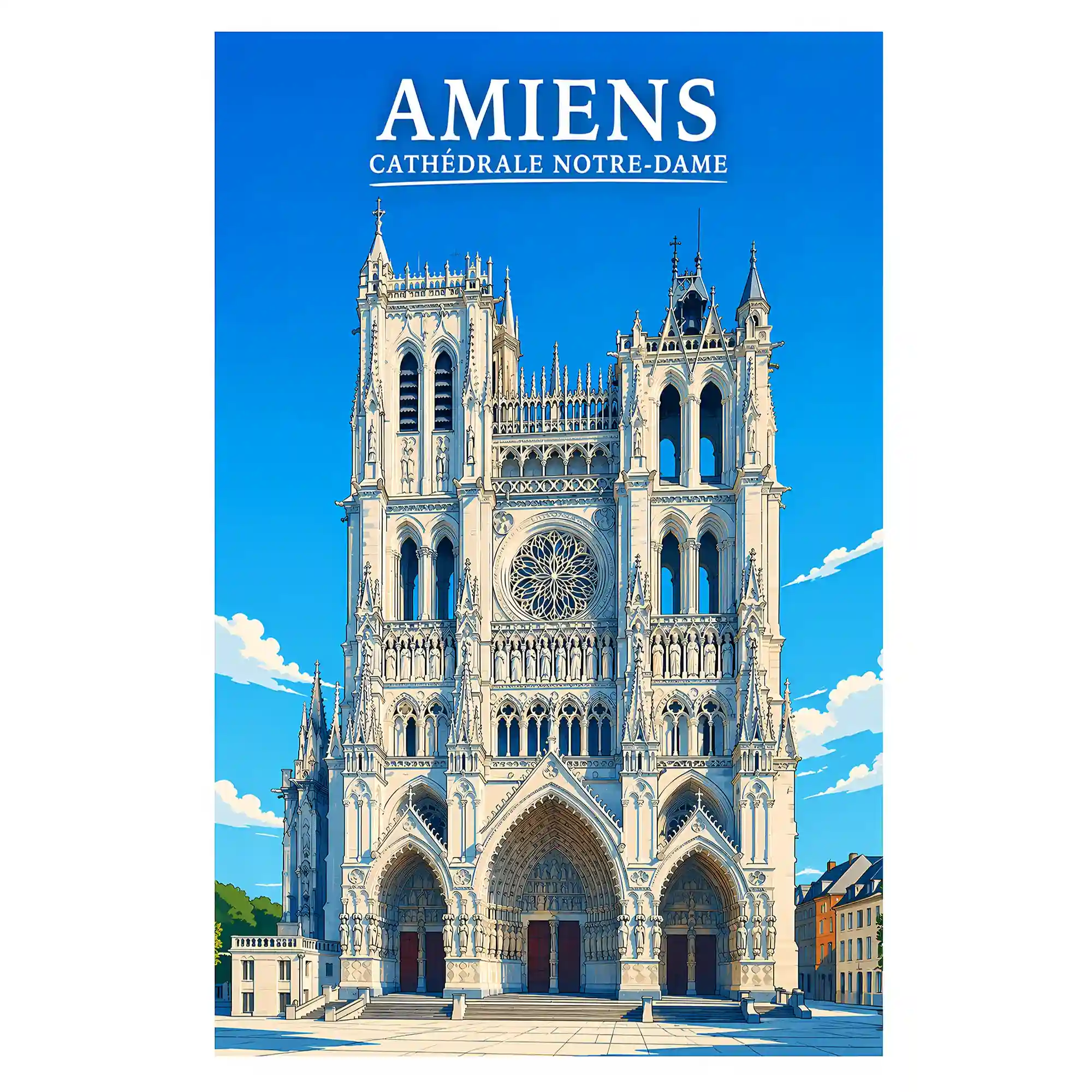 Affiche - Amiens - Cathédrale Notre-Dame