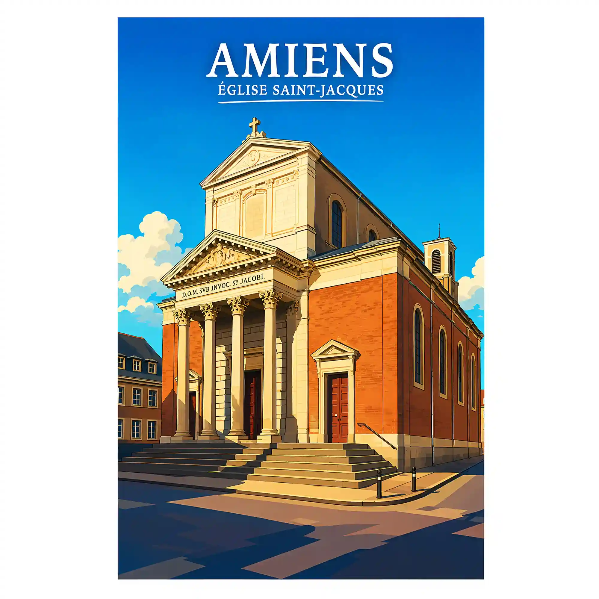 Affiche - Amiens - Église Saint-Jacques