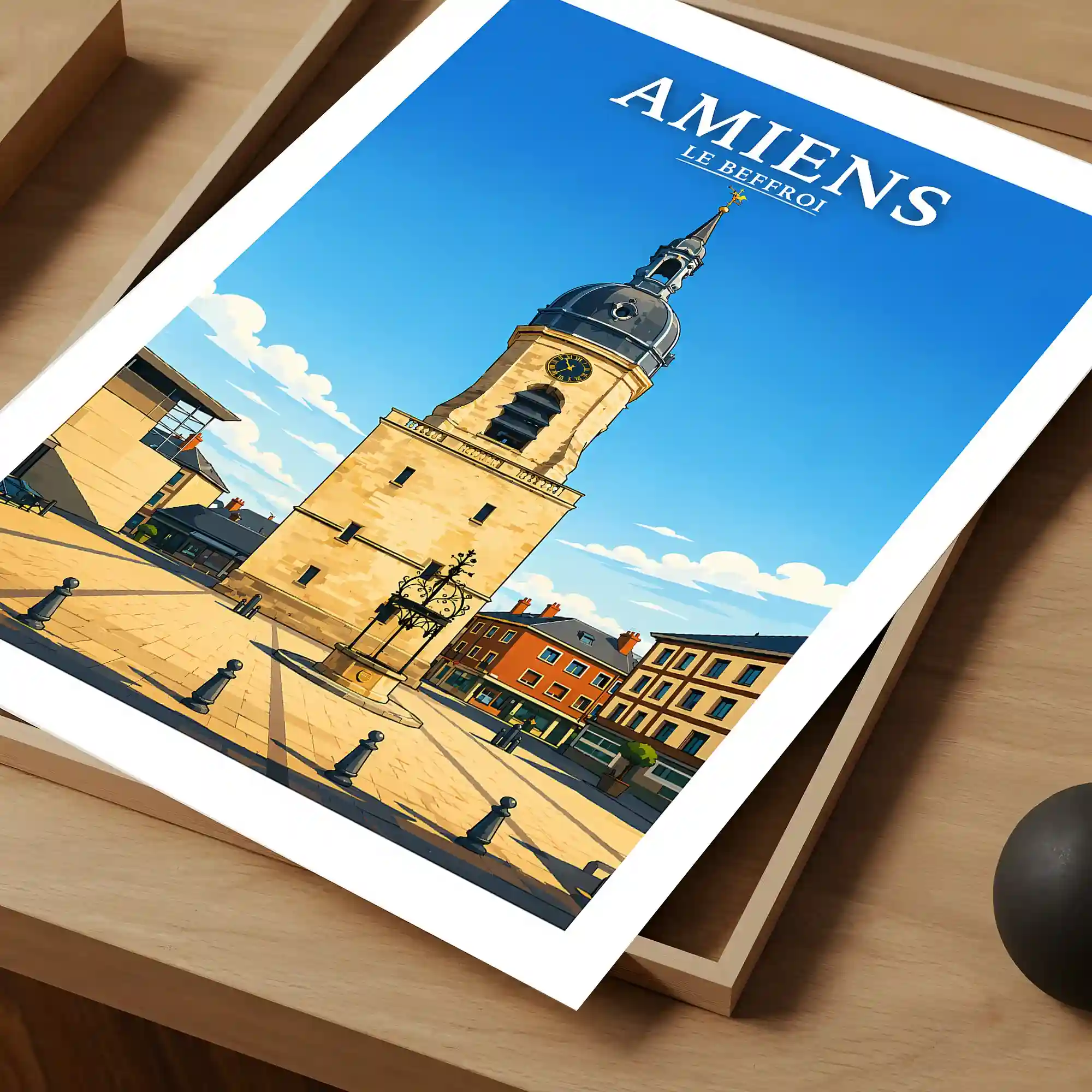 Affiche - Amiens - Le Beffroi - Image 4