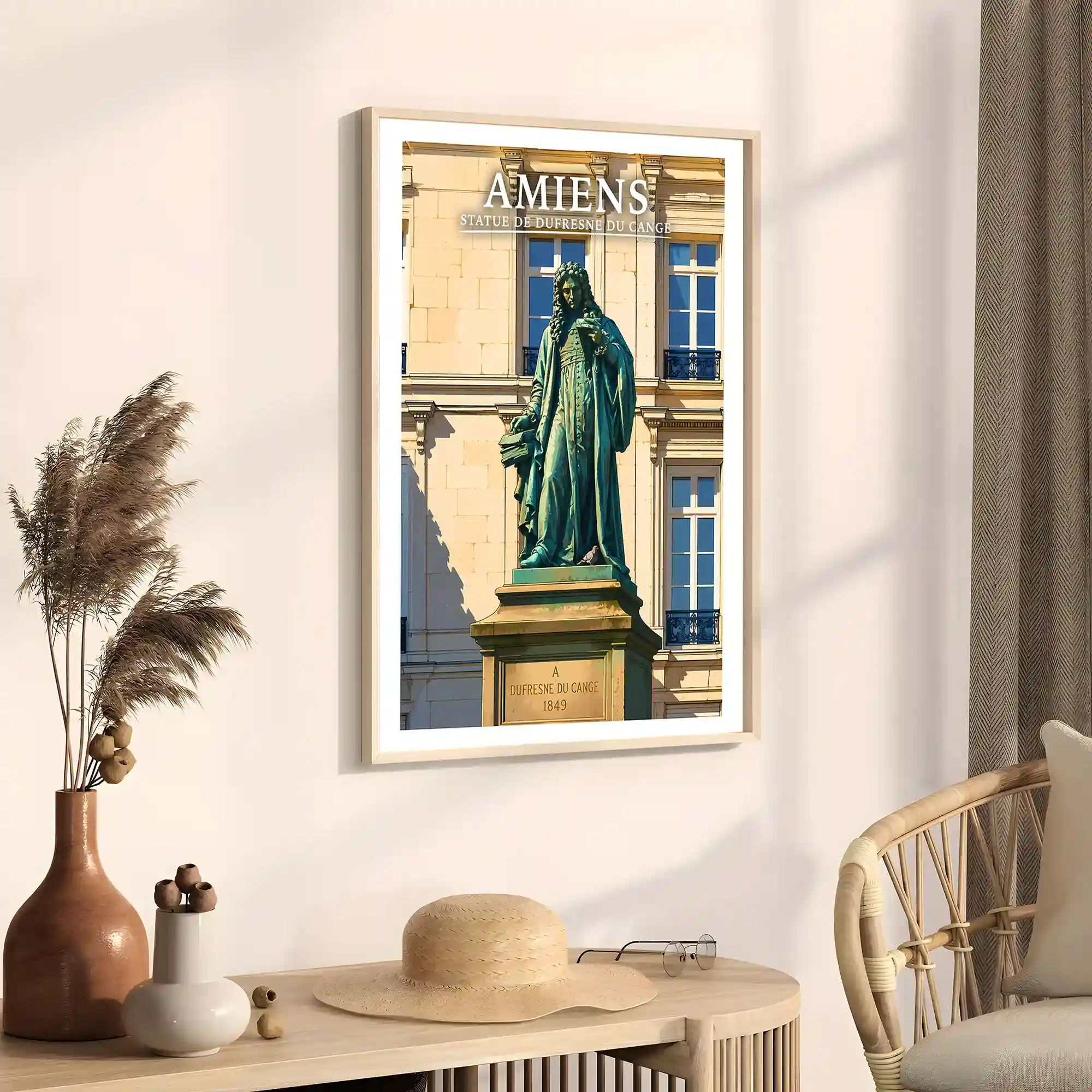Affiche - Amiens - Statue de Dufresne du Cange - Image 3