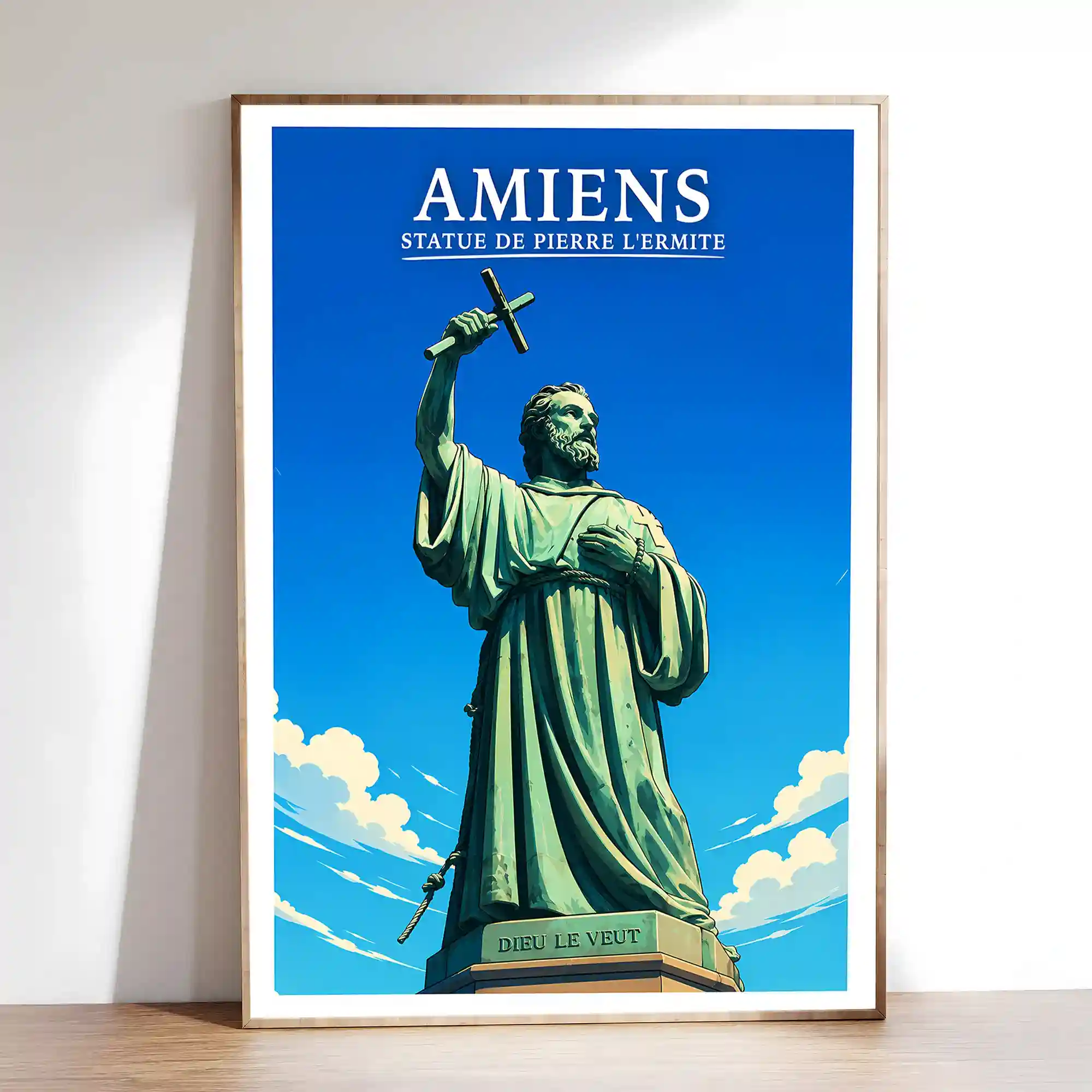 Affiche - Amiens - Statue de Pierre l'Hermite - Image 2