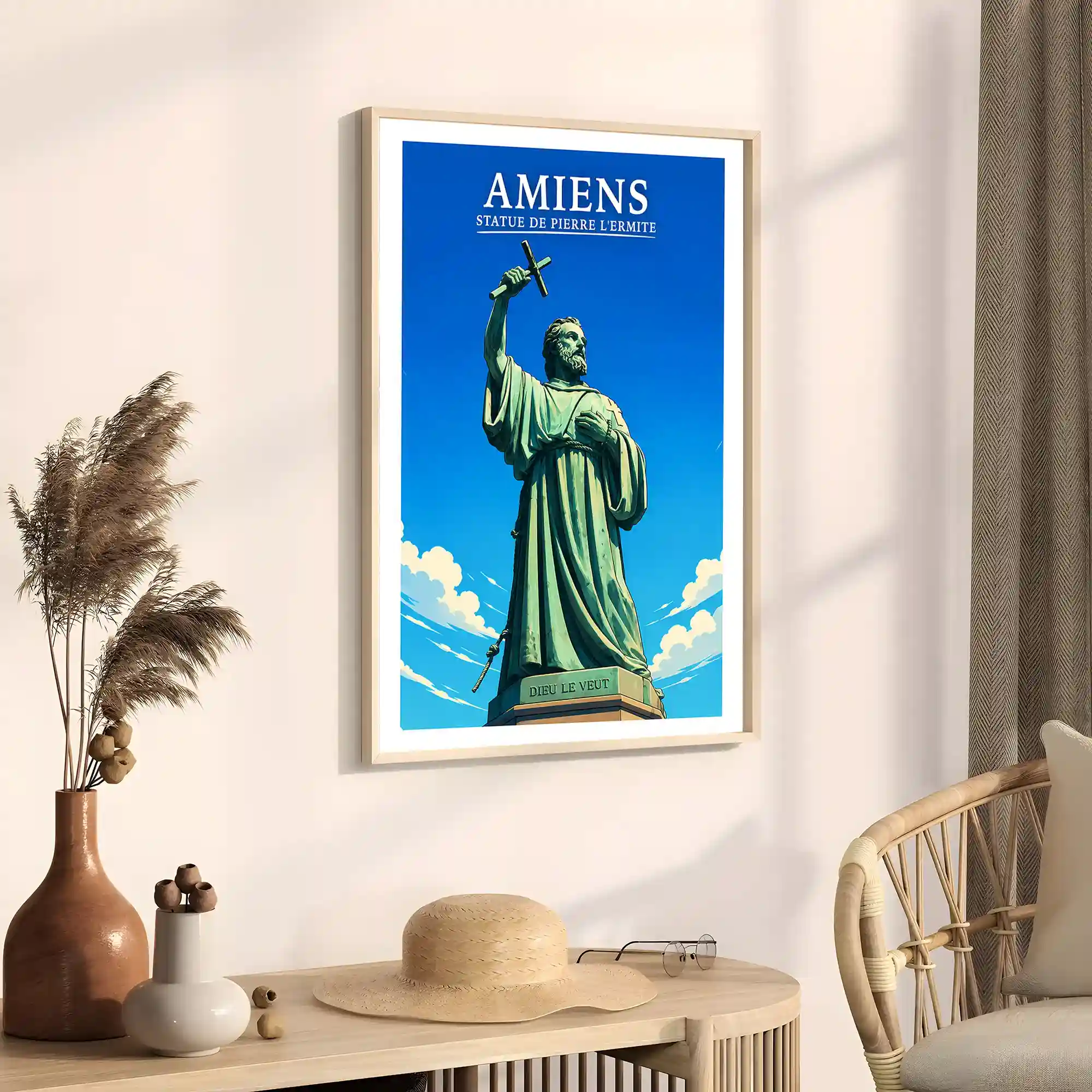 Affiche - Amiens - Statue de Pierre l'Hermite - Image 3