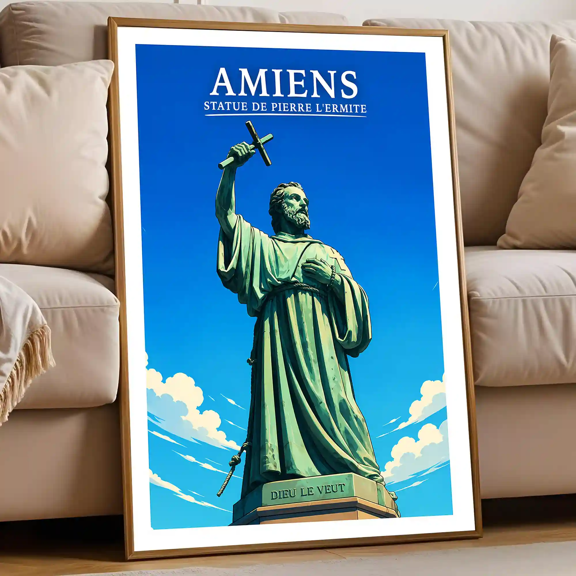 Affiche - Amiens - Statue de Pierre l'Hermite - Image 5