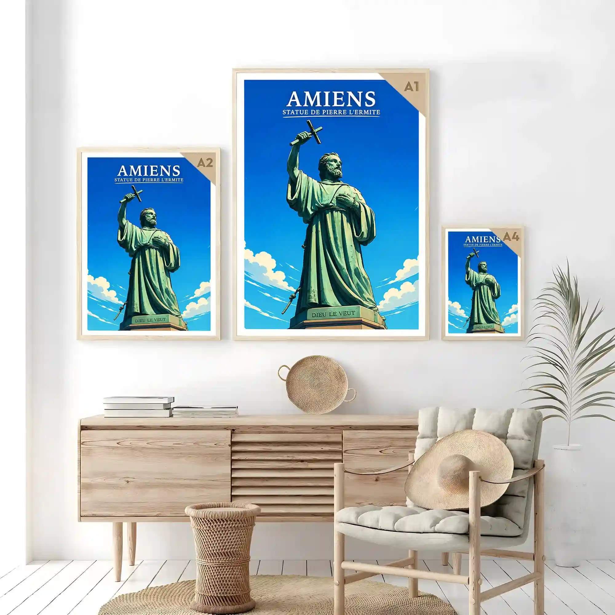 Affiche - Amiens - Statue de Pierre l'Hermite - Image 7
