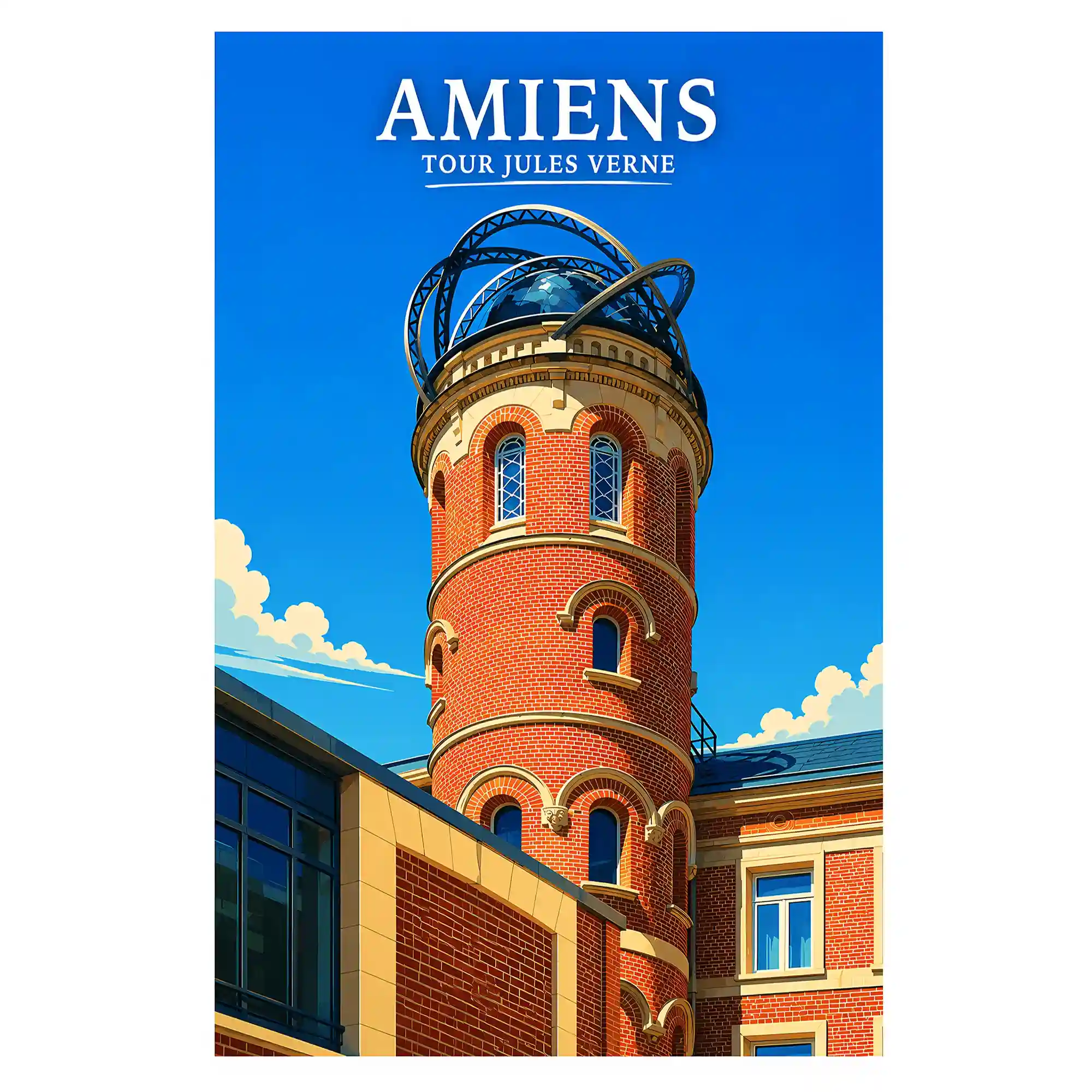 Affiche - Amiens - Tour Jules Verne
