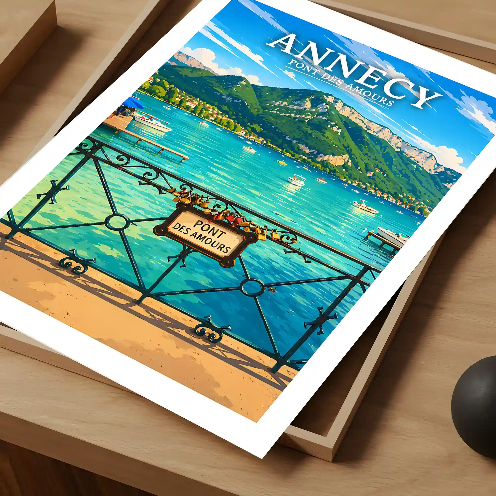 Affiche - Annecy - Pont des Amours - Image 4