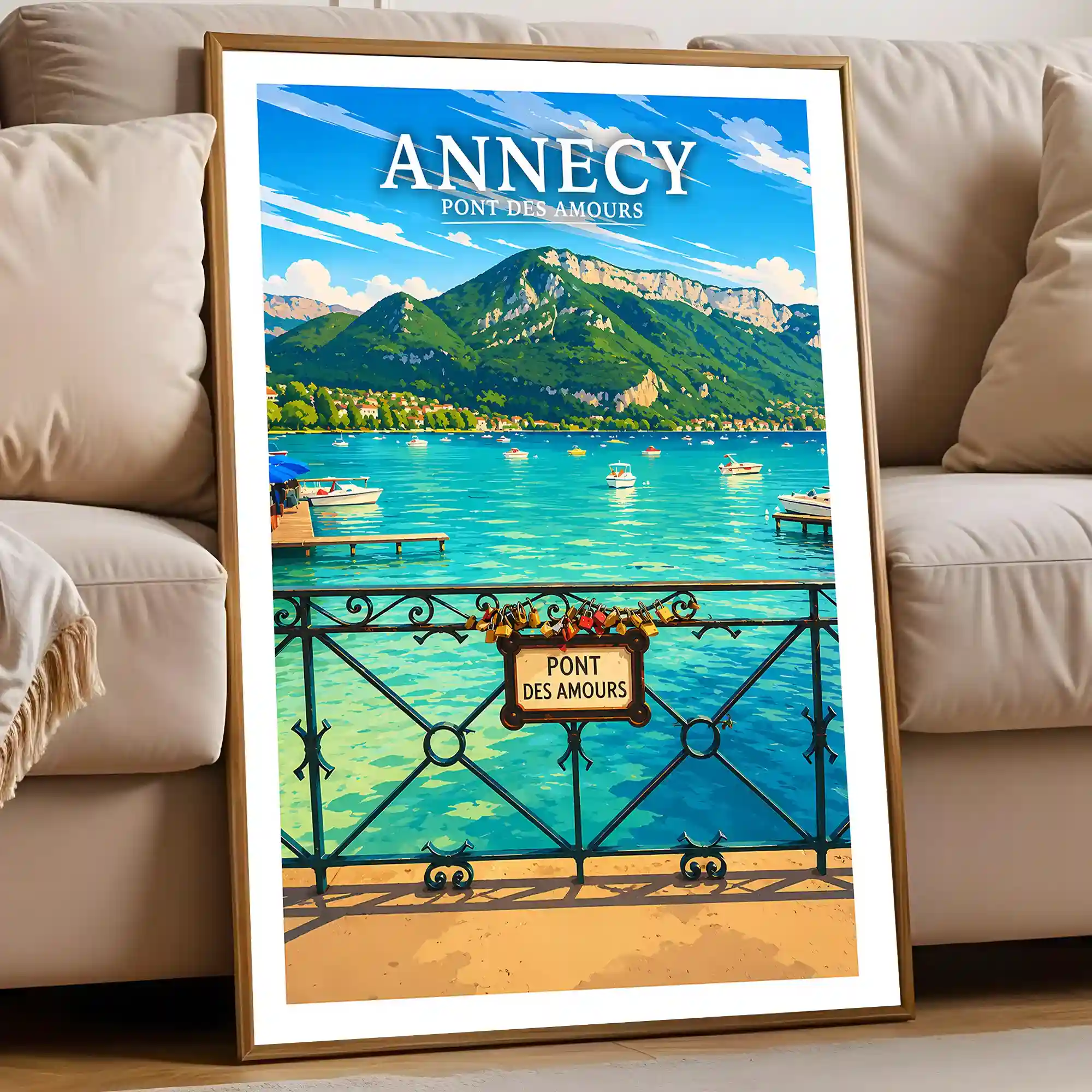 Affiche - Annecy - Pont des Amours - Image 5