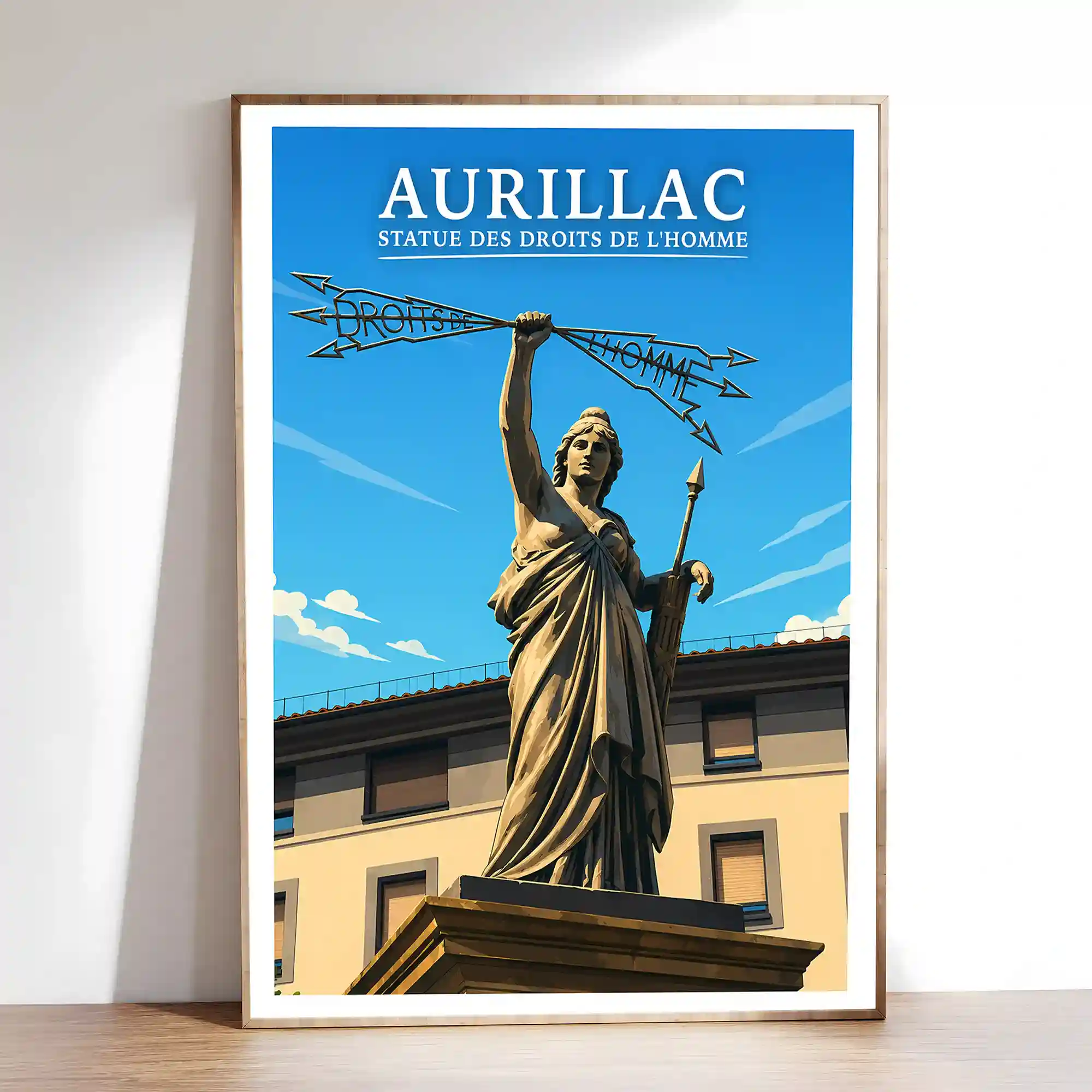 Affiche - Aurillac - Statue des Droits de l'Homme - Image 2