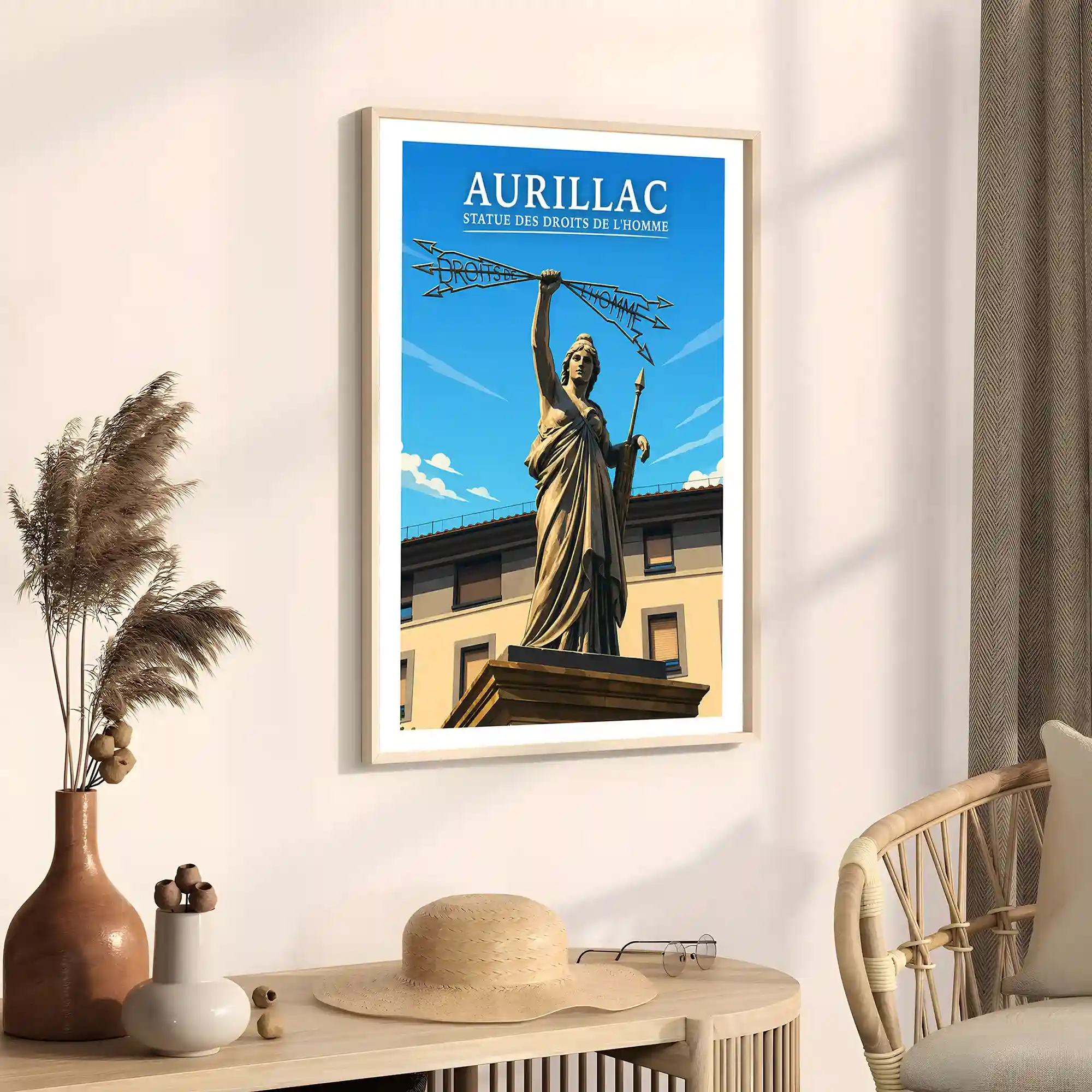 Affiche - Aurillac - Statue des Droits de l'Homme - Image 3