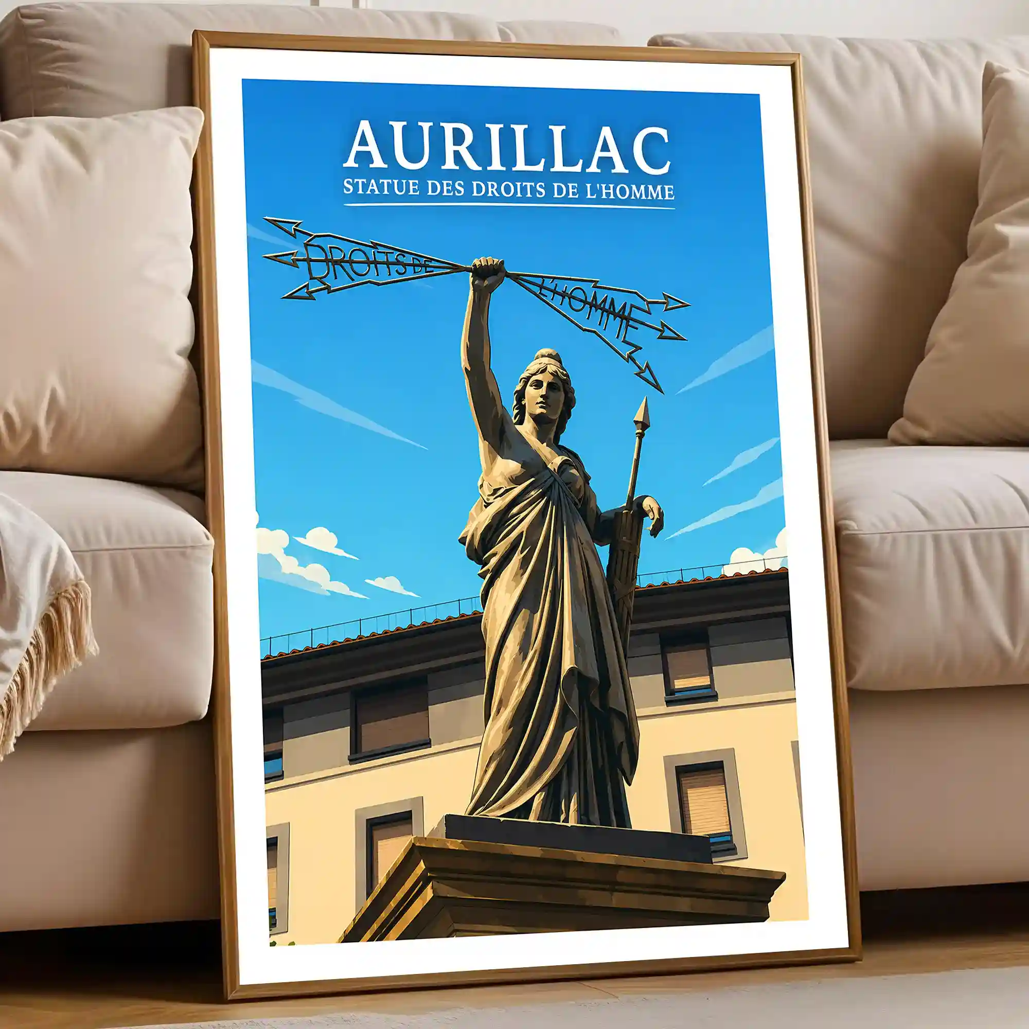 Affiche - Aurillac - Statue des Droits de l'Homme - Image 5