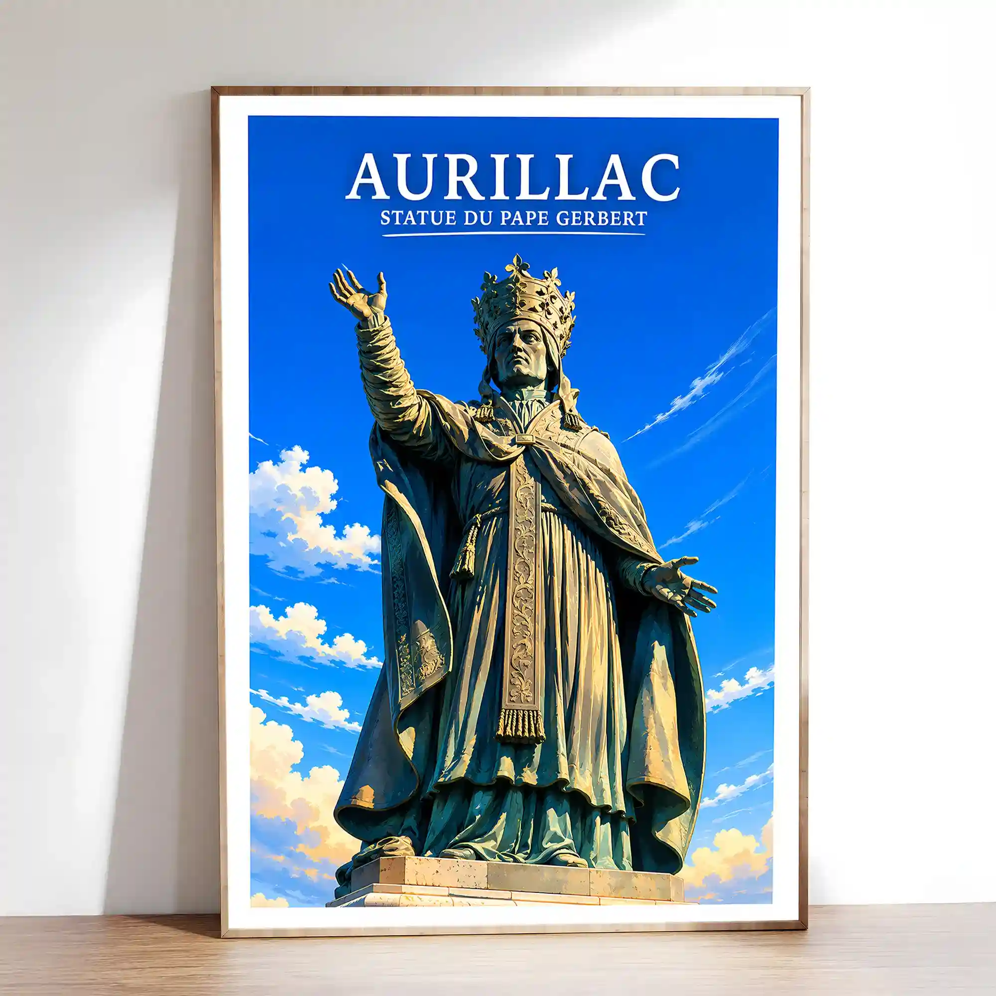 Affiche - Aurillac - Statue du Pape Gerbert - Image 2