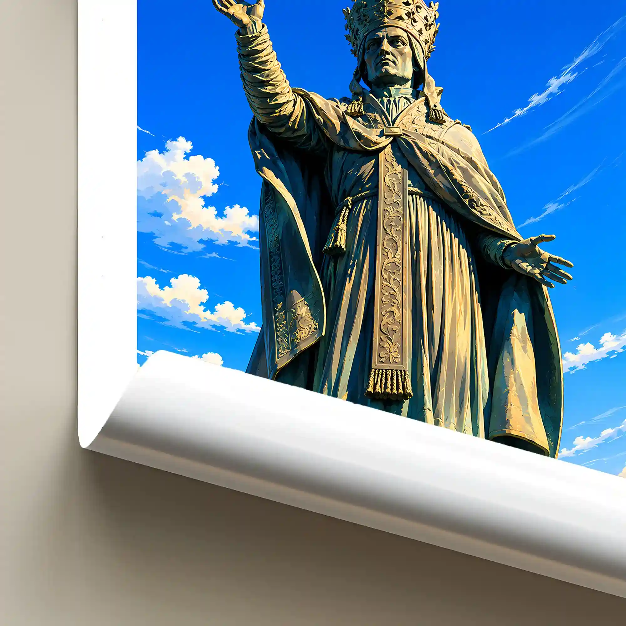 Affiche - Aurillac - Statue du Pape Gerbert - Image 6