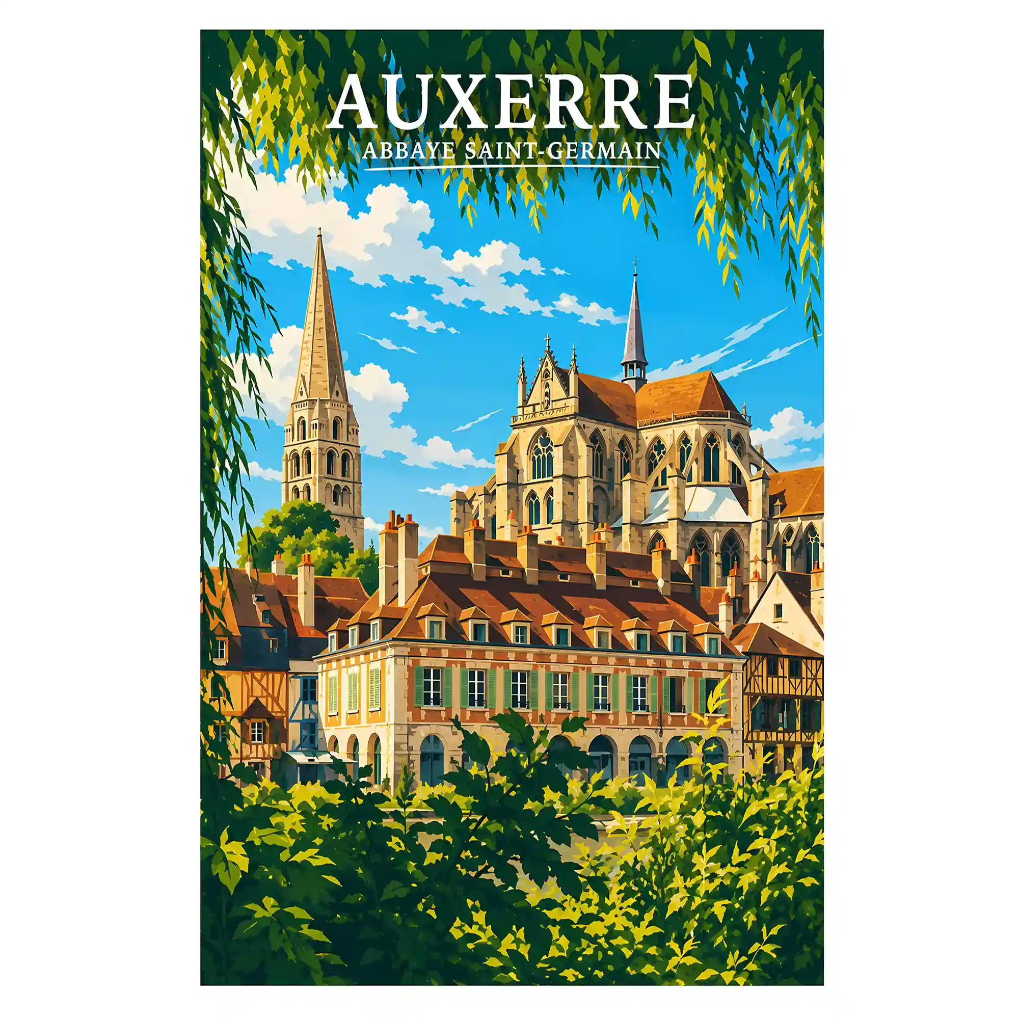 Affiche - Auxerre - Abbaye Saint-Germain