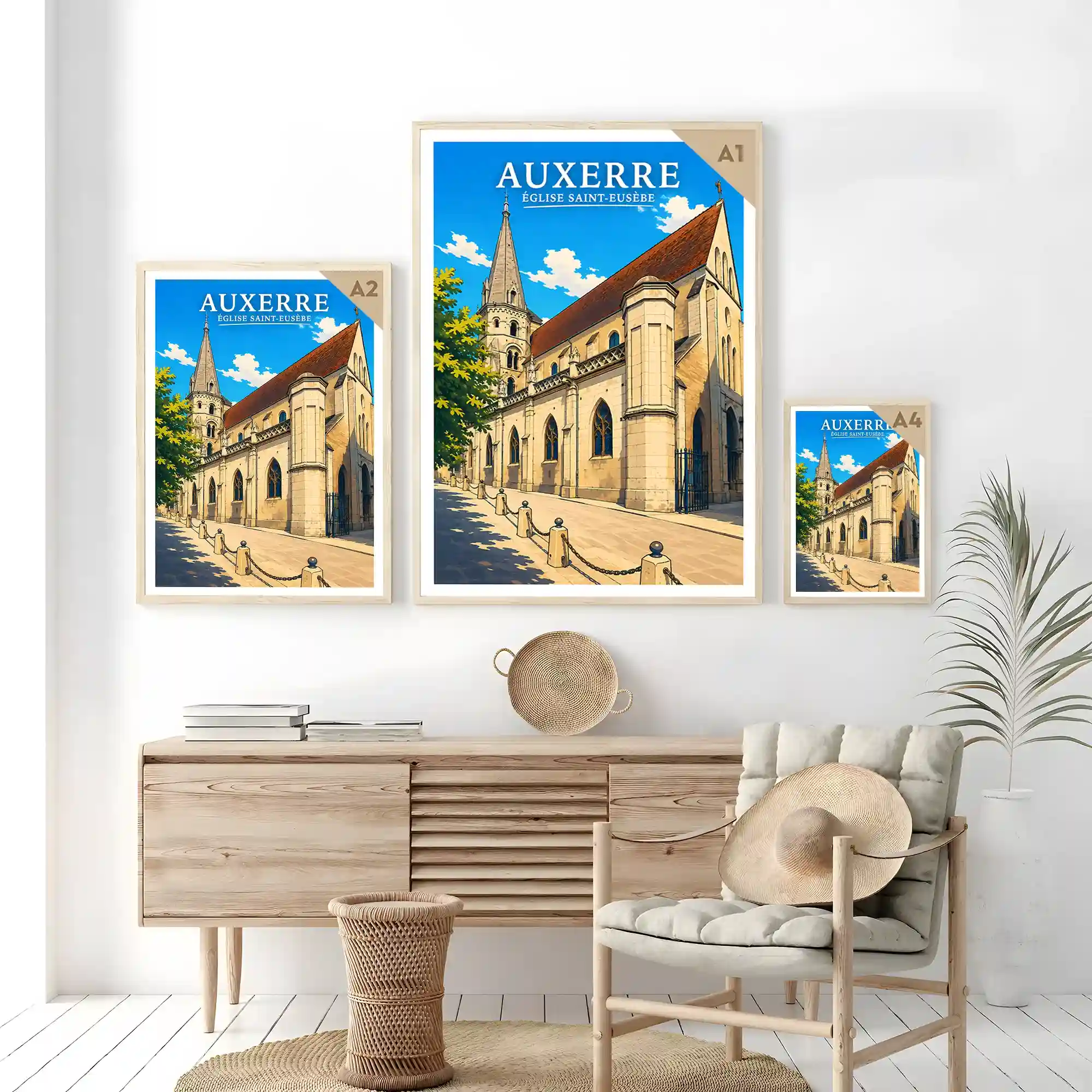 Affiche - Auxerre - Église Saint-Eusèbe - Image 7