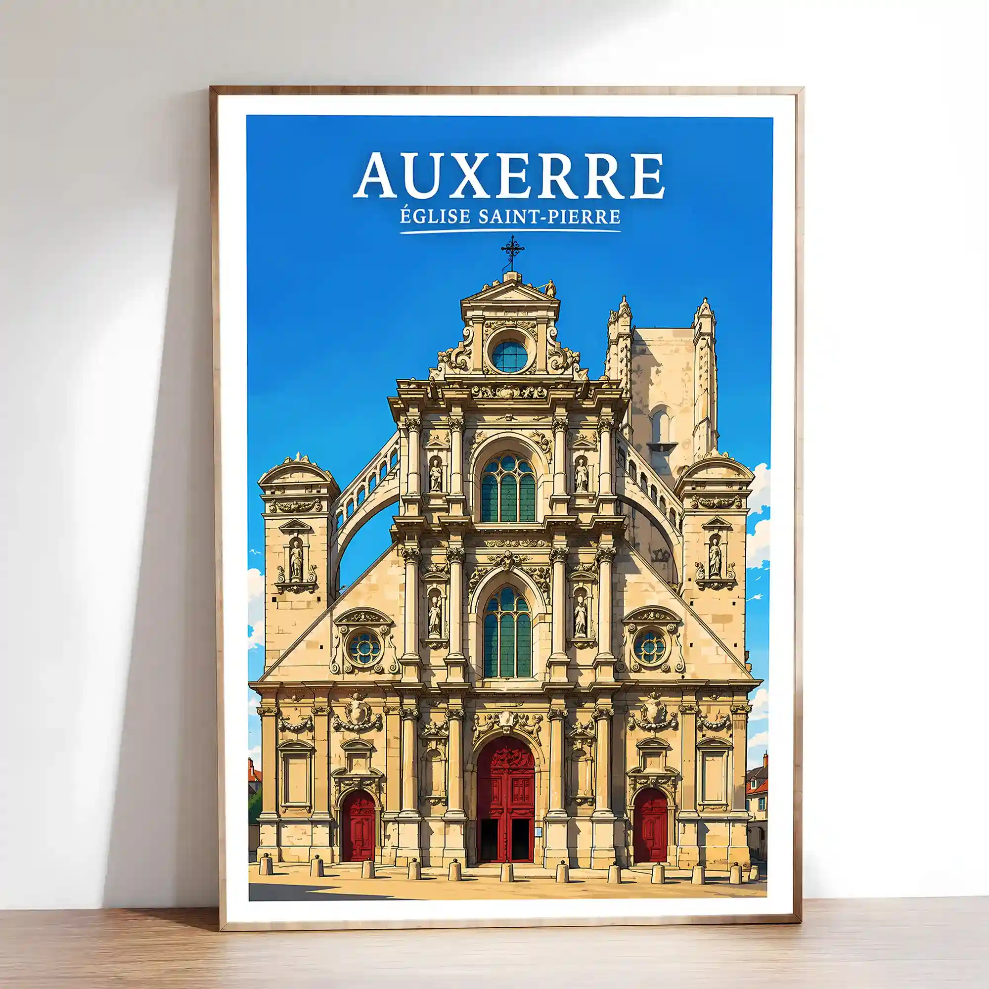 Affiche - Auxerre - Église Saint-Pierre - Image 2
