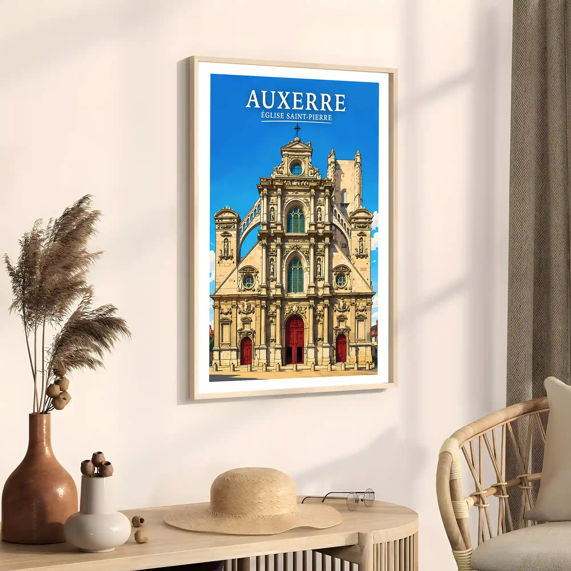Affiche - Auxerre - Église Saint-Pierre - Image 3