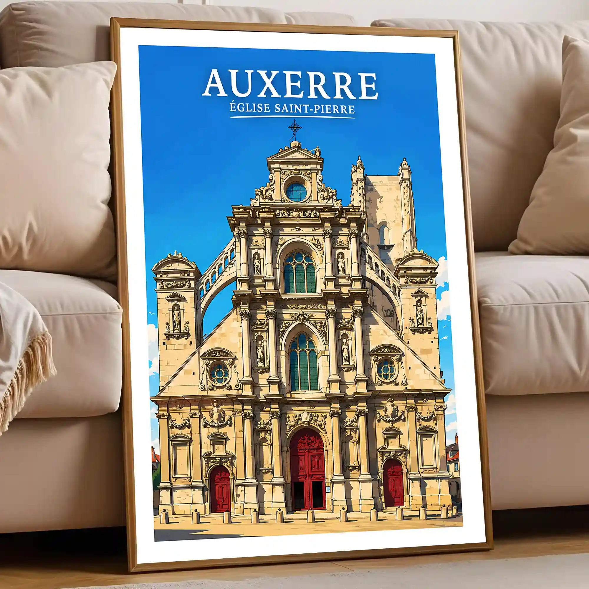 Affiche - Auxerre - Église Saint-Pierre - Image 5
