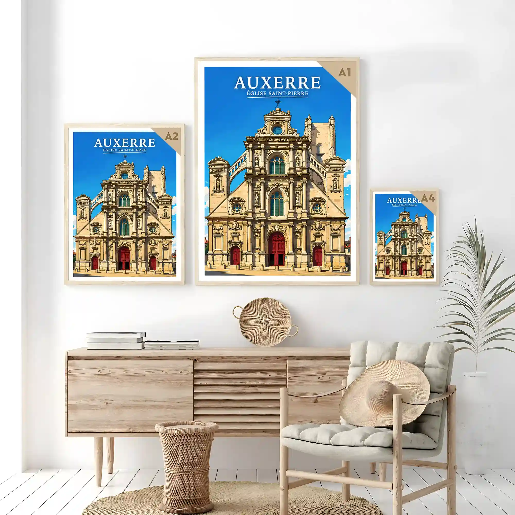 Affiche - Auxerre - Église Saint-Pierre - Image 7