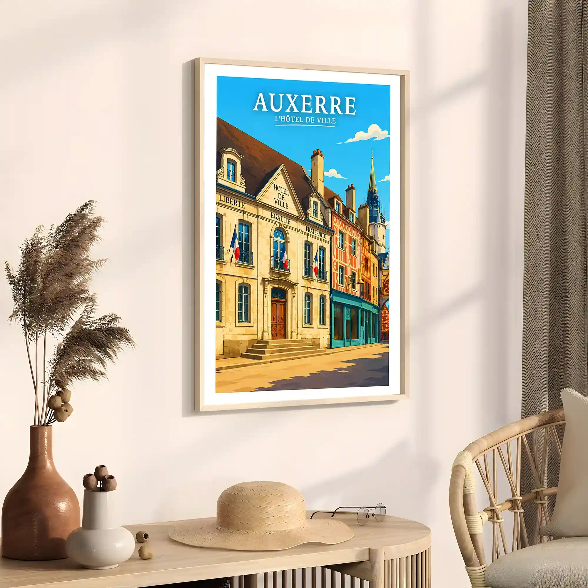 Affiche - Auxerre - L'Hôtel de Ville - Image 3