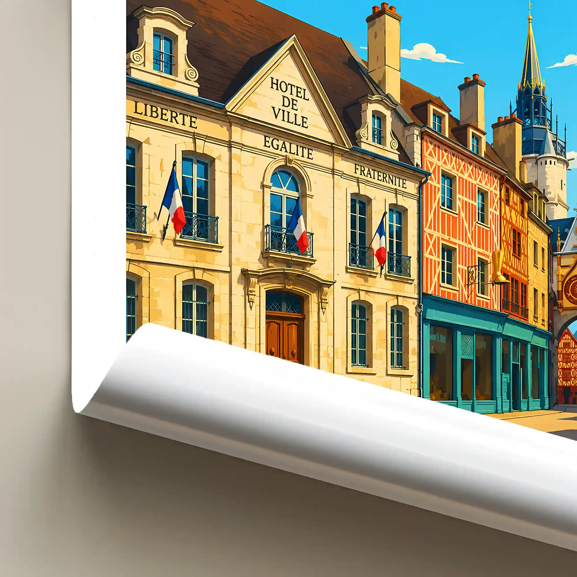Affiche - Auxerre - L'Hôtel de Ville - Image 6