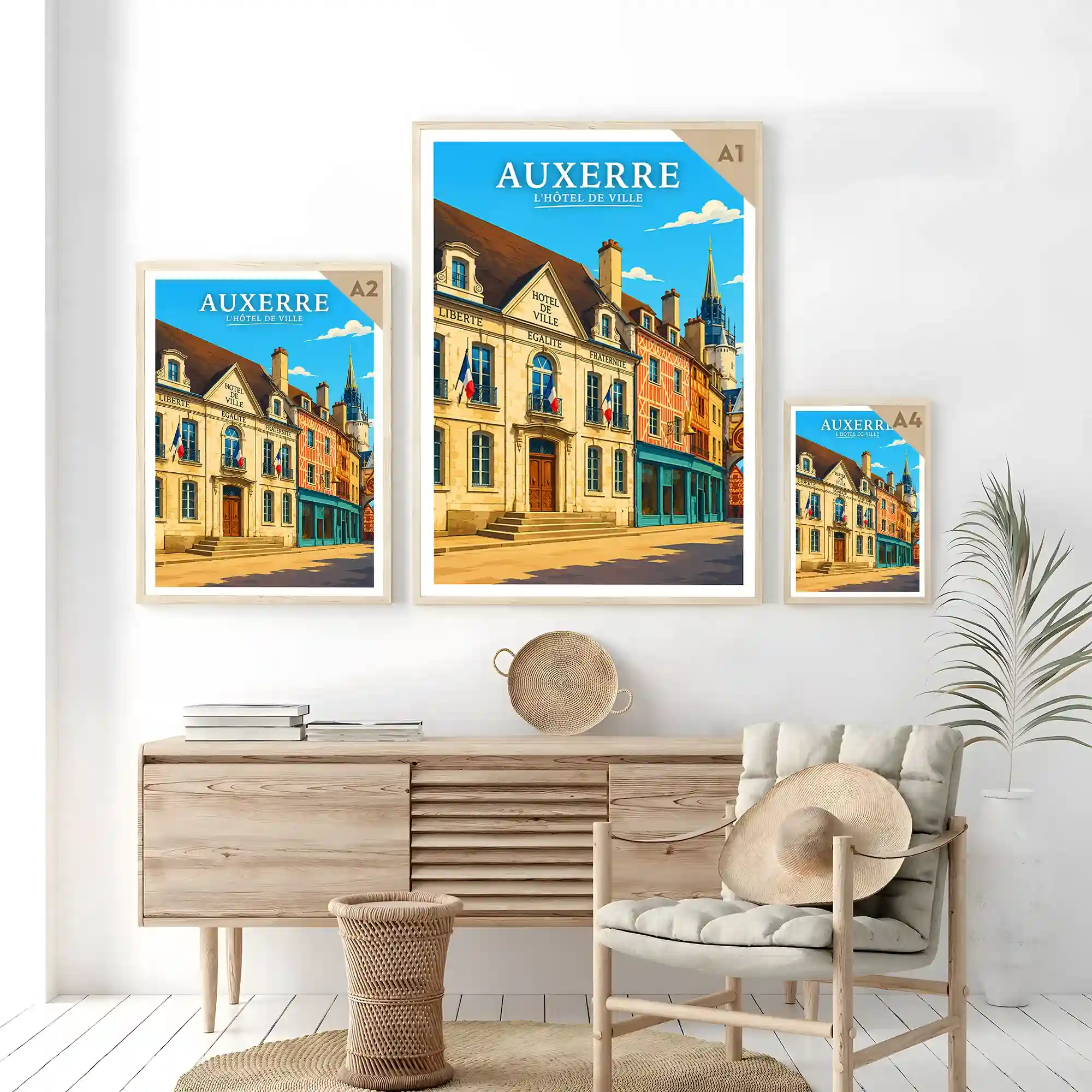 Affiche - Auxerre - L'Hôtel de Ville - Image 7