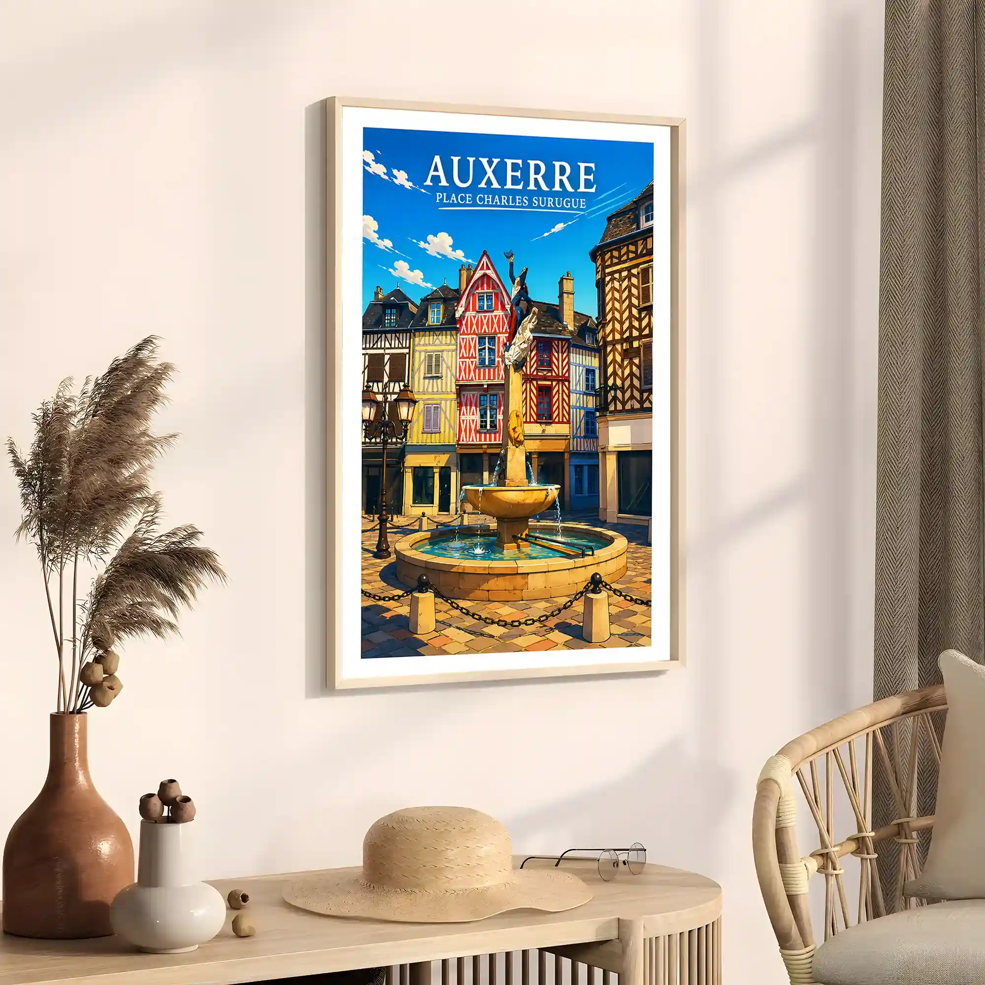Affiche - Auxerre - Place Charles Surugue - Image 3