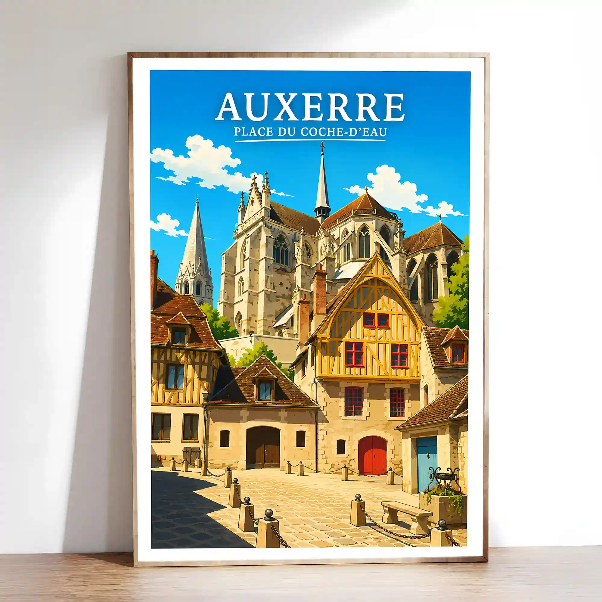 Affiche - Auxerre - Place du Coche-d'Eau - Image 2