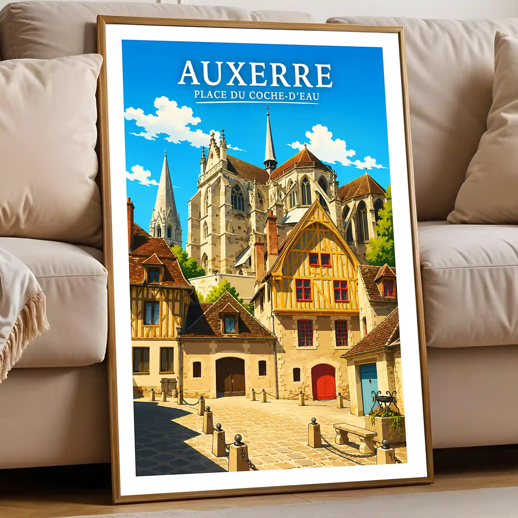 Affiche - Auxerre - Place du Coche-d'Eau - Image 5