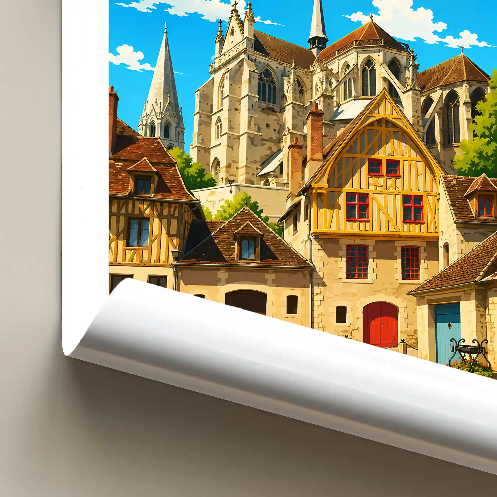 Affiche - Auxerre - Place du Coche-d'Eau - Image 6