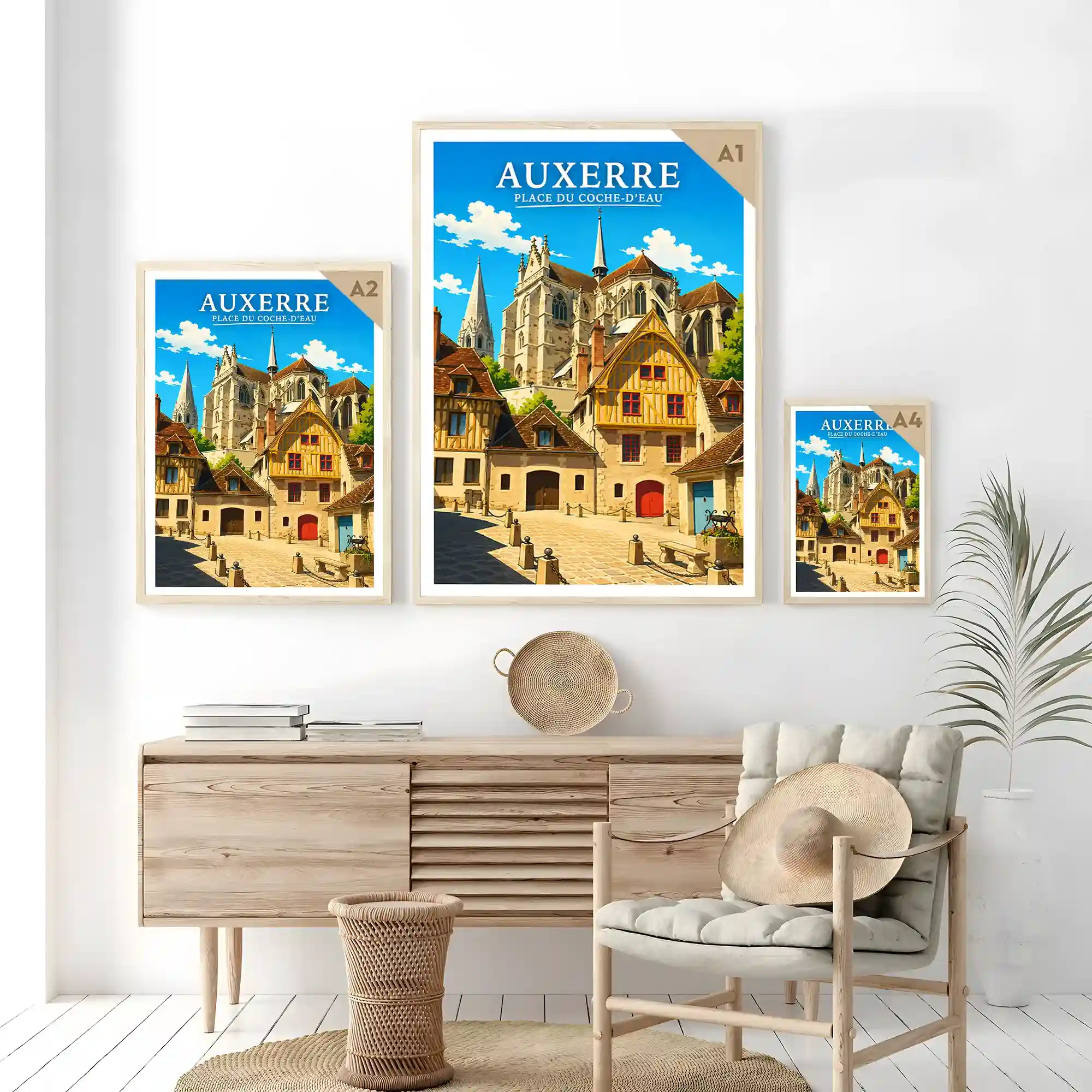 Affiche - Auxerre - Place du Coche-d'Eau - Image 7