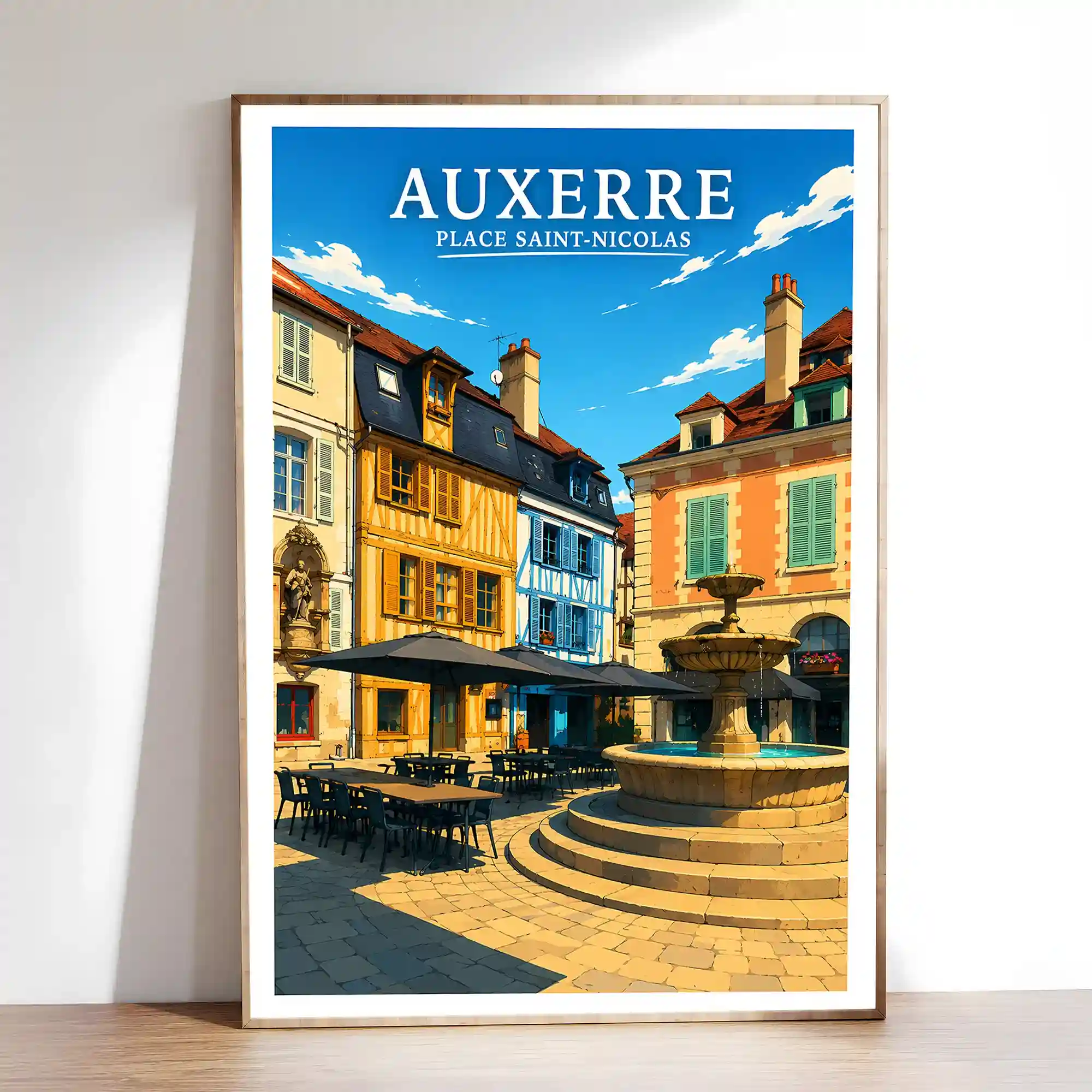 Affiche - Auxerre - Place Saint-Nicolas - Image 2