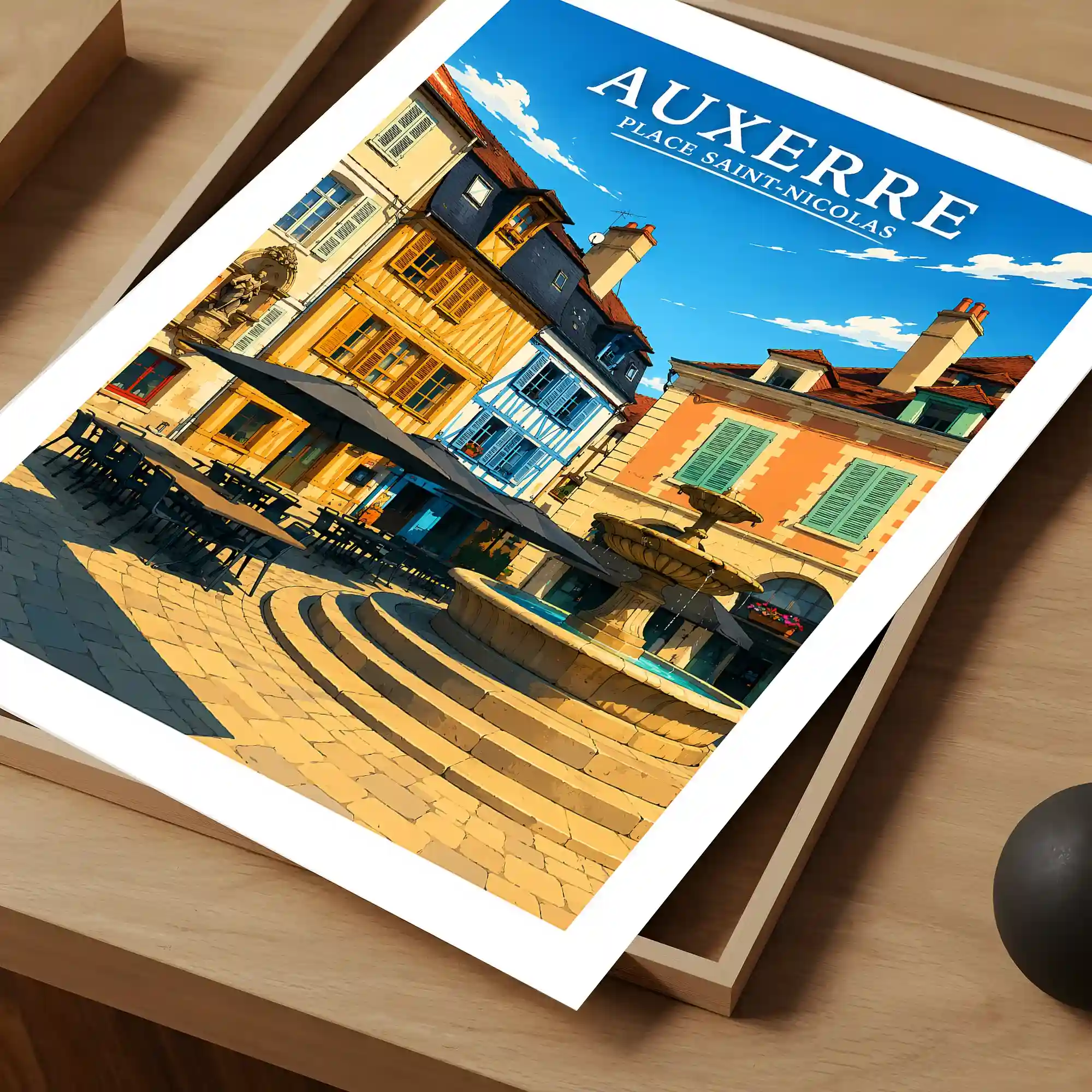 Affiche - Auxerre - Place Saint-Nicolas - Image 4