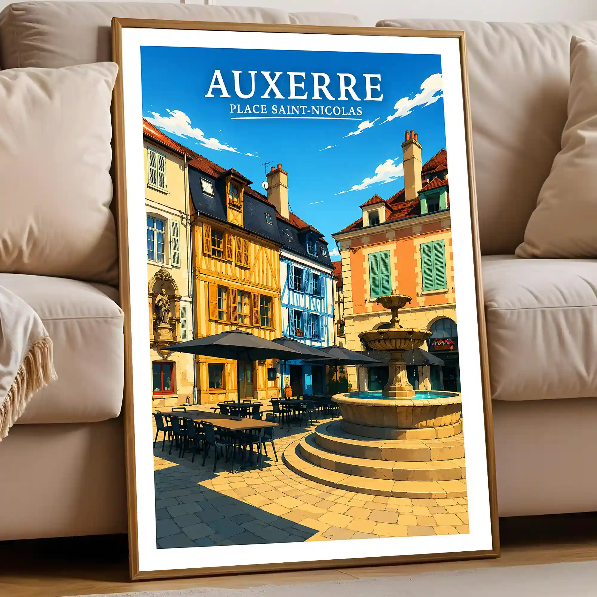 Affiche - Auxerre - Place Saint-Nicolas - Image 5