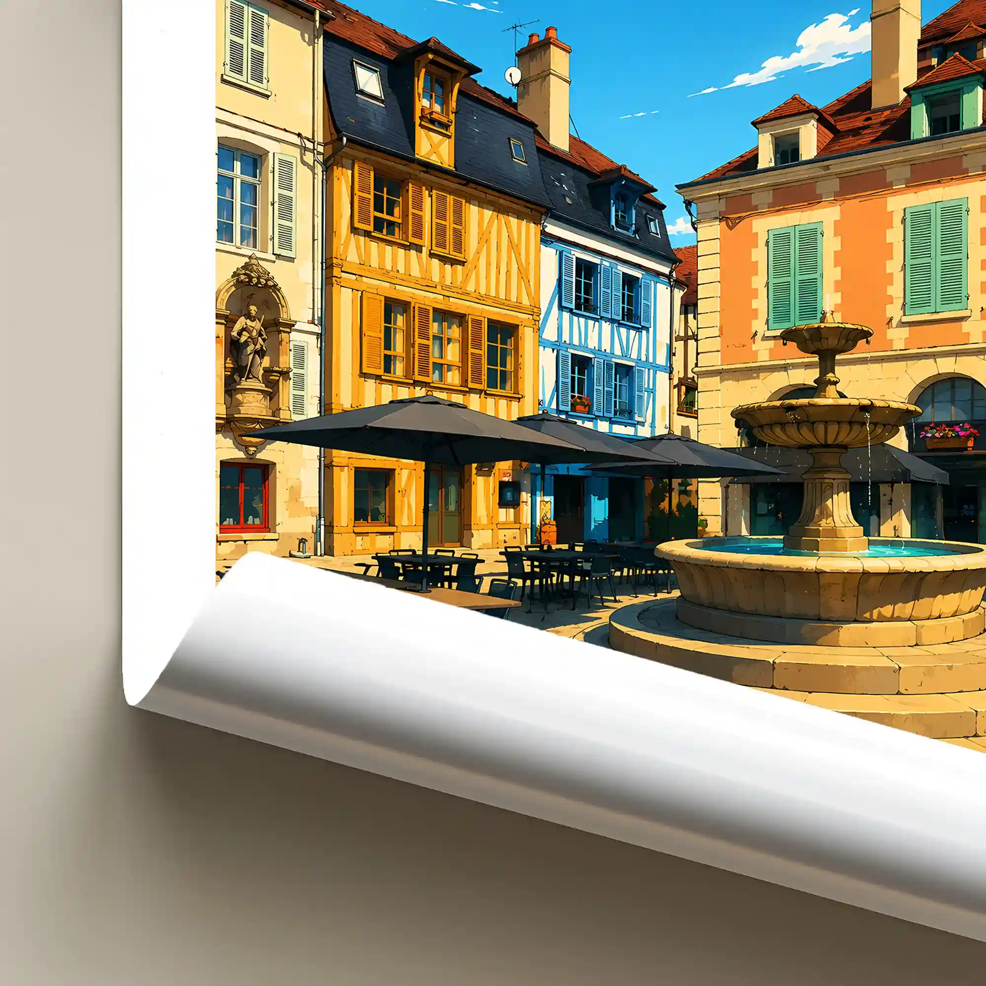 Affiche - Auxerre - Place Saint-Nicolas - Image 6