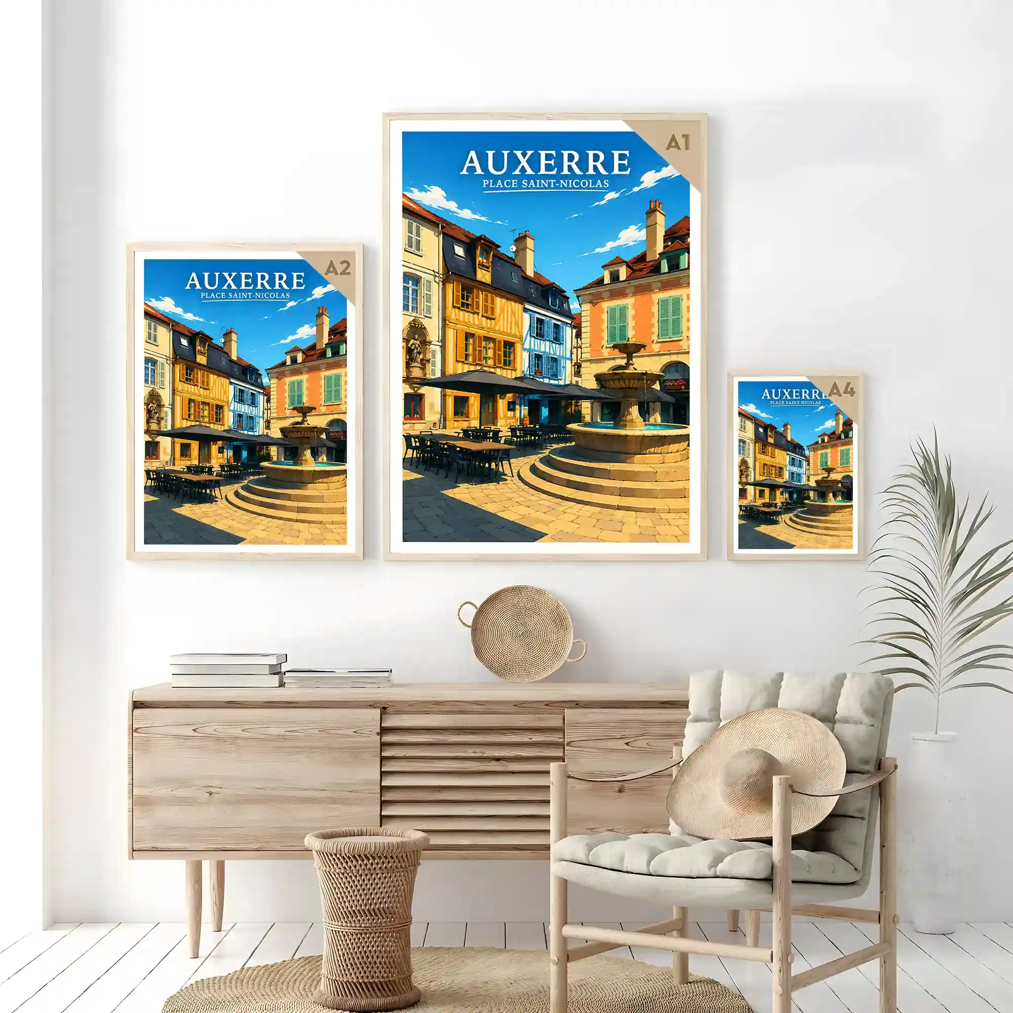 Affiche - Auxerre - Place Saint-Nicolas - Image 7