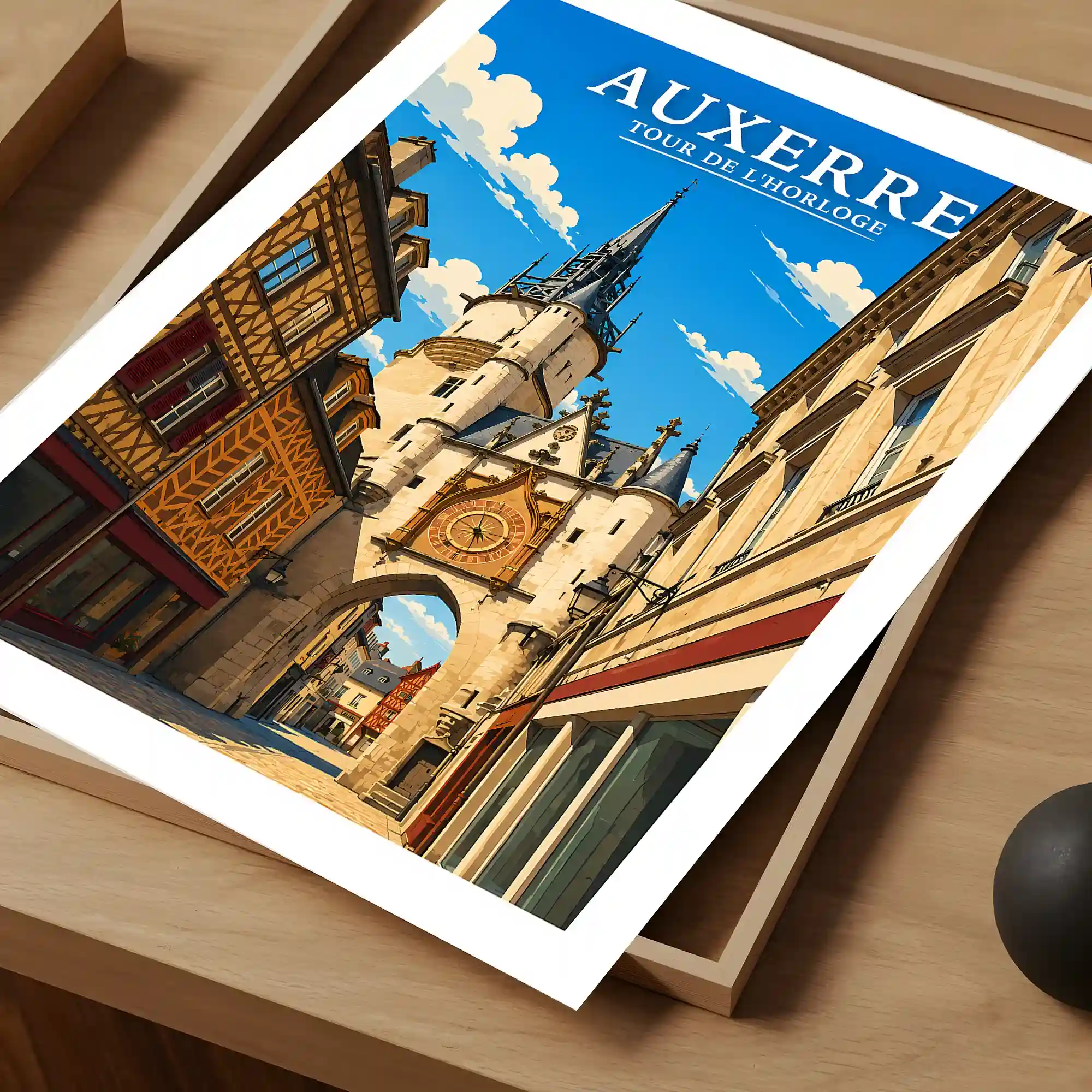Affiche - Auxerre - Tour de l'Horloge - Image 4