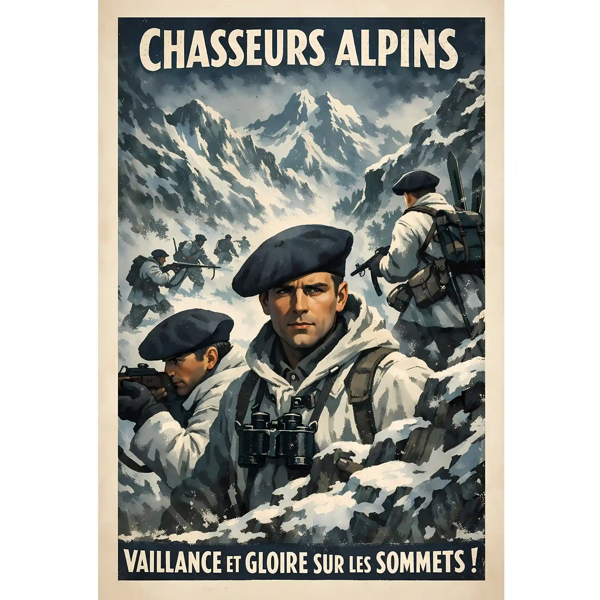 Affiche - Chasseurs Alpins