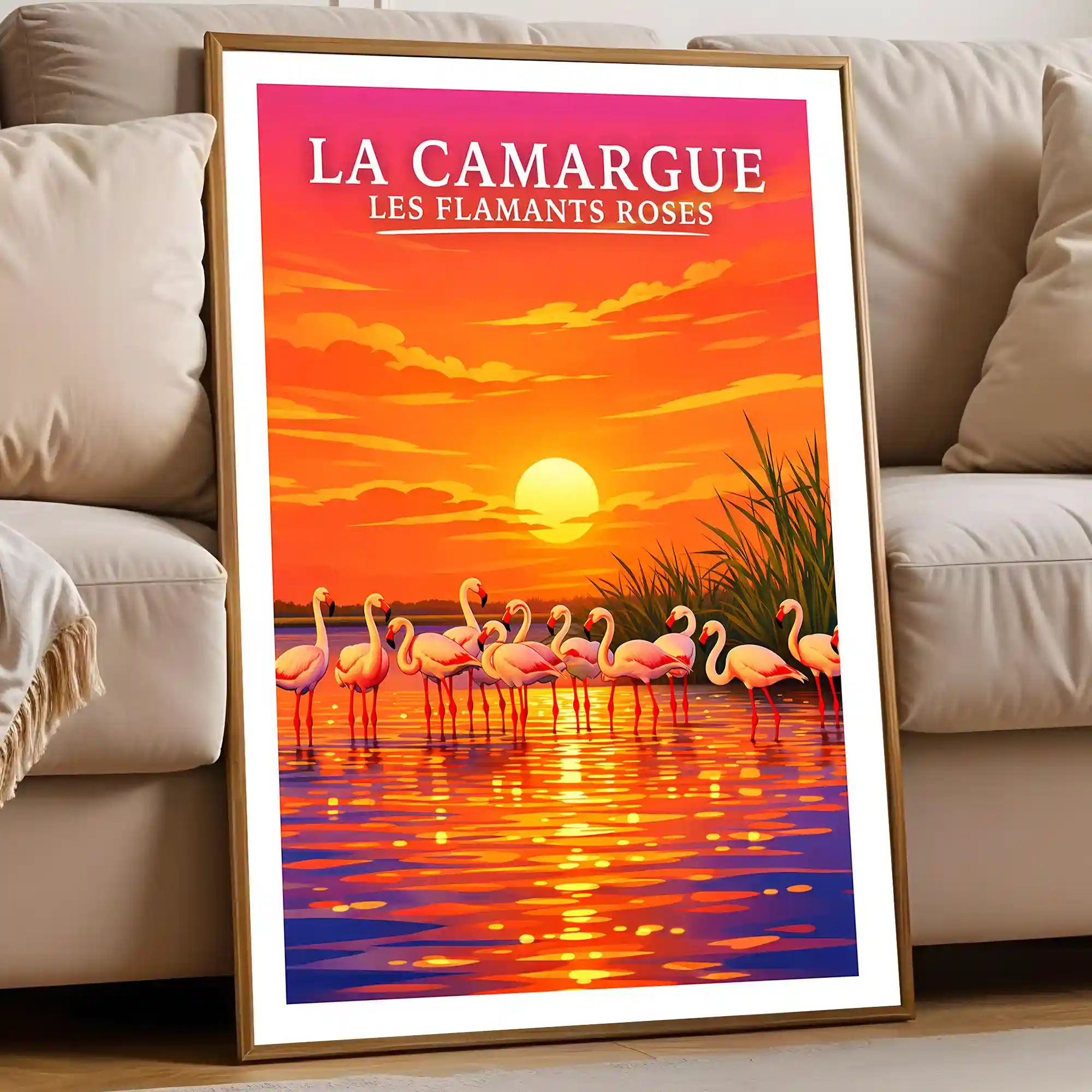 Affiche - La Camargue - Les Flamants Roses - Image 5