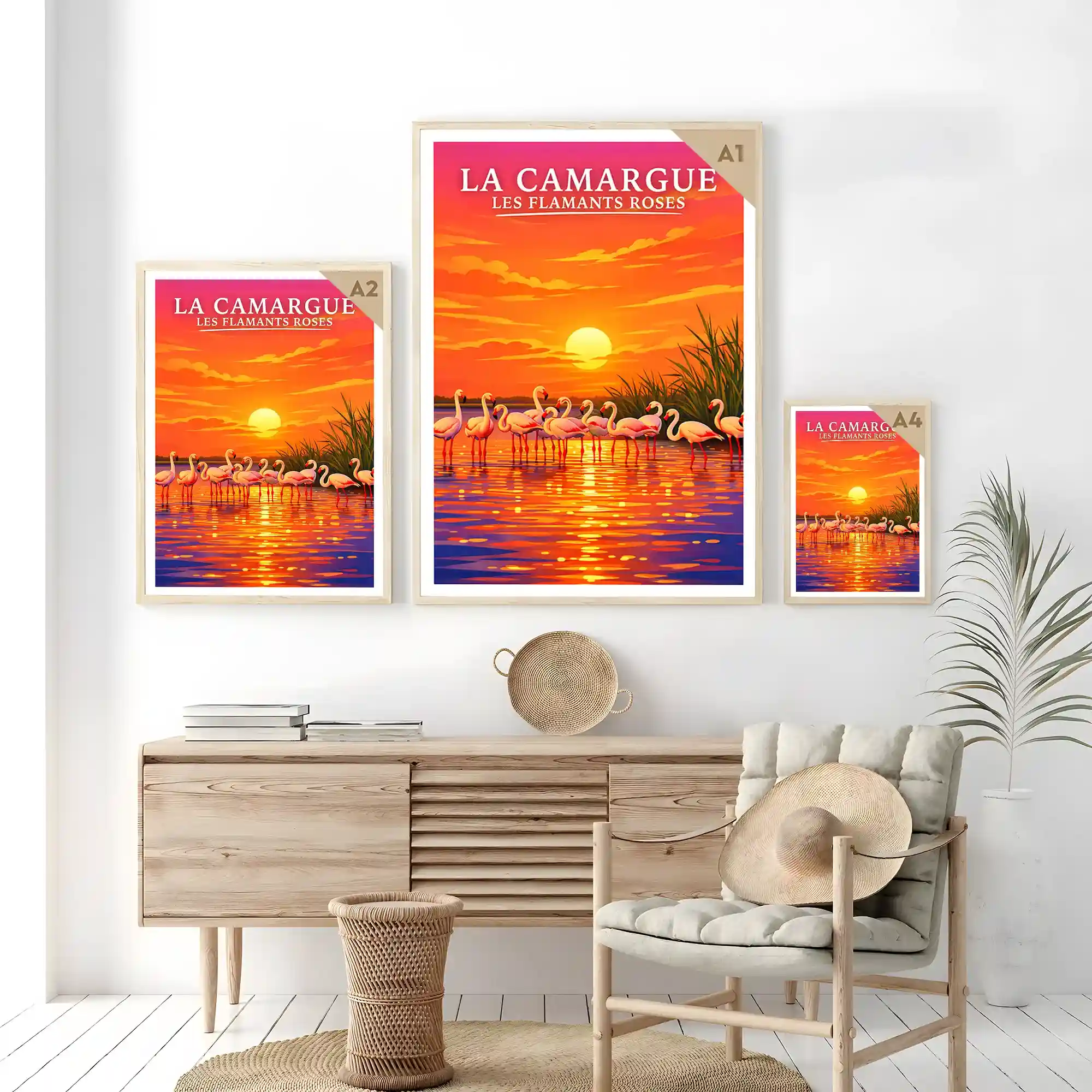 Affiche - La Camargue - Les Flamants Roses - Image 7
