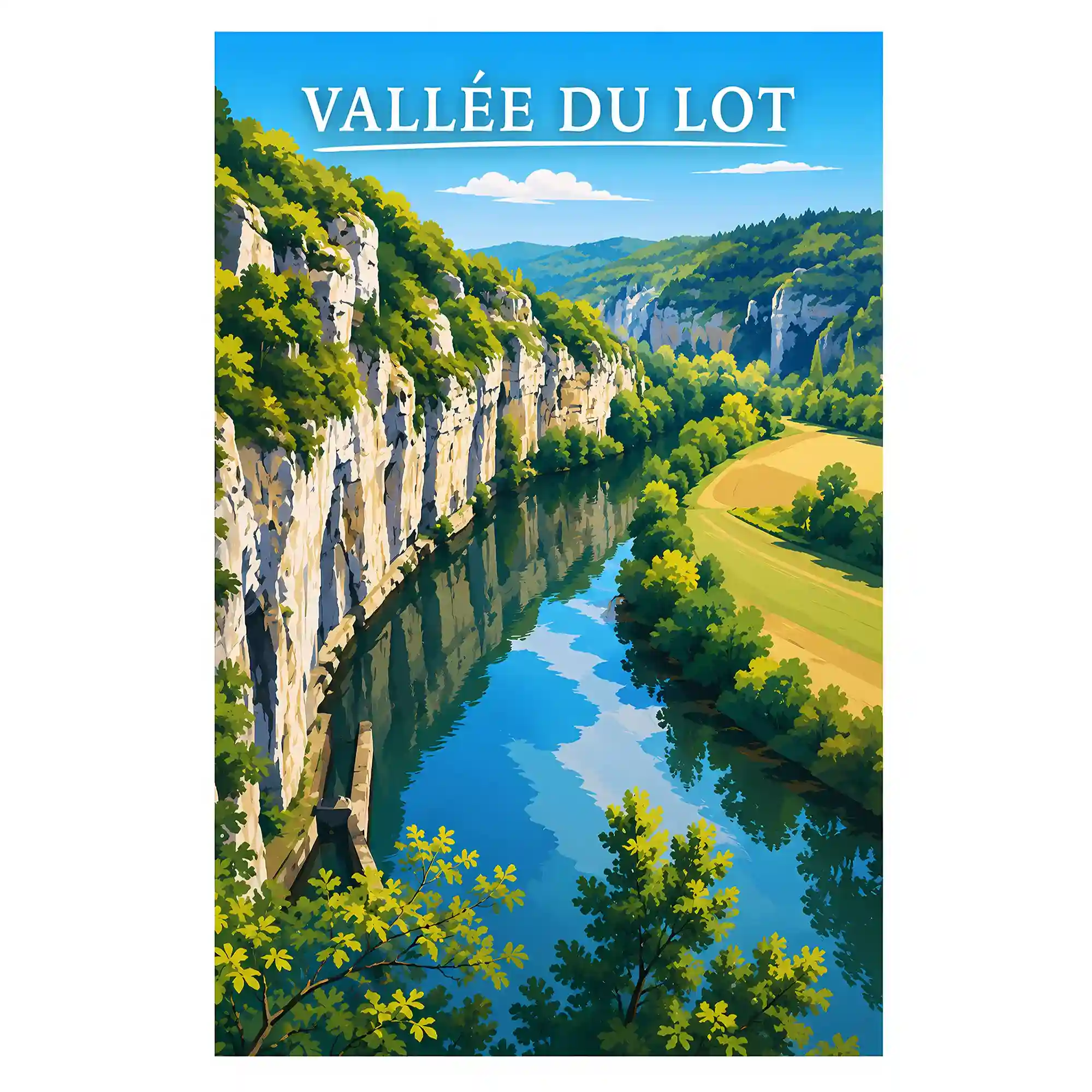 Affiche - Vallée du Lot