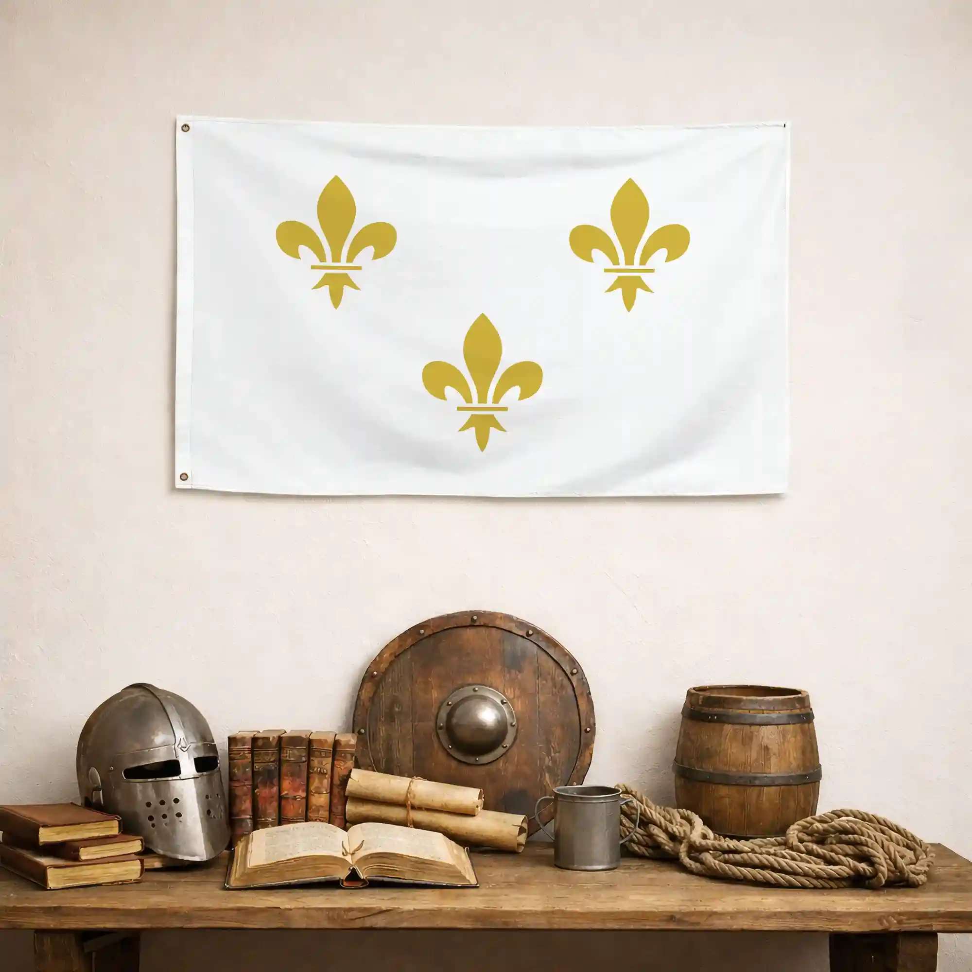 Drapeau Blanc - Fleur de Lys - Image 4