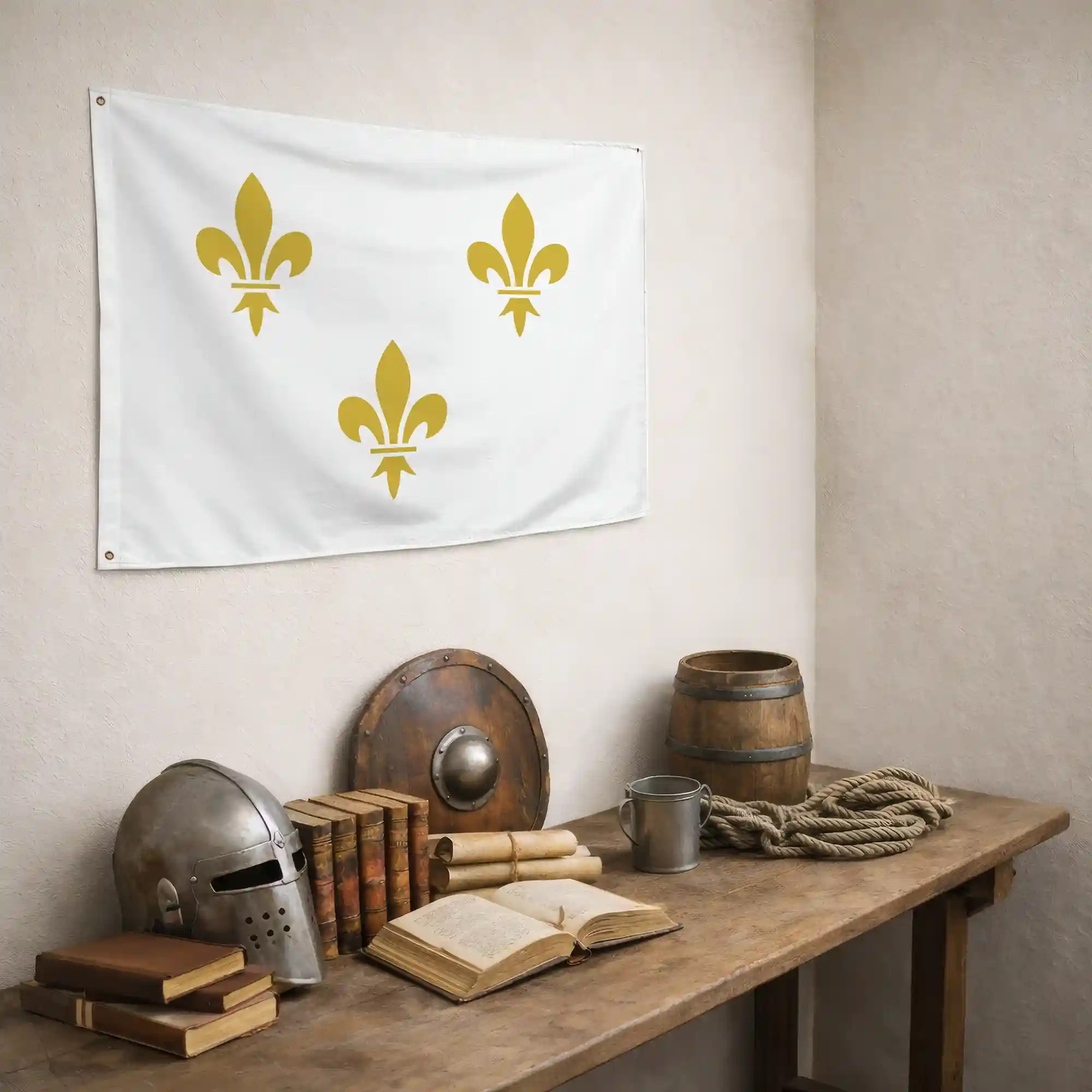 Drapeau Blanc - Fleur de Lys - Image 5