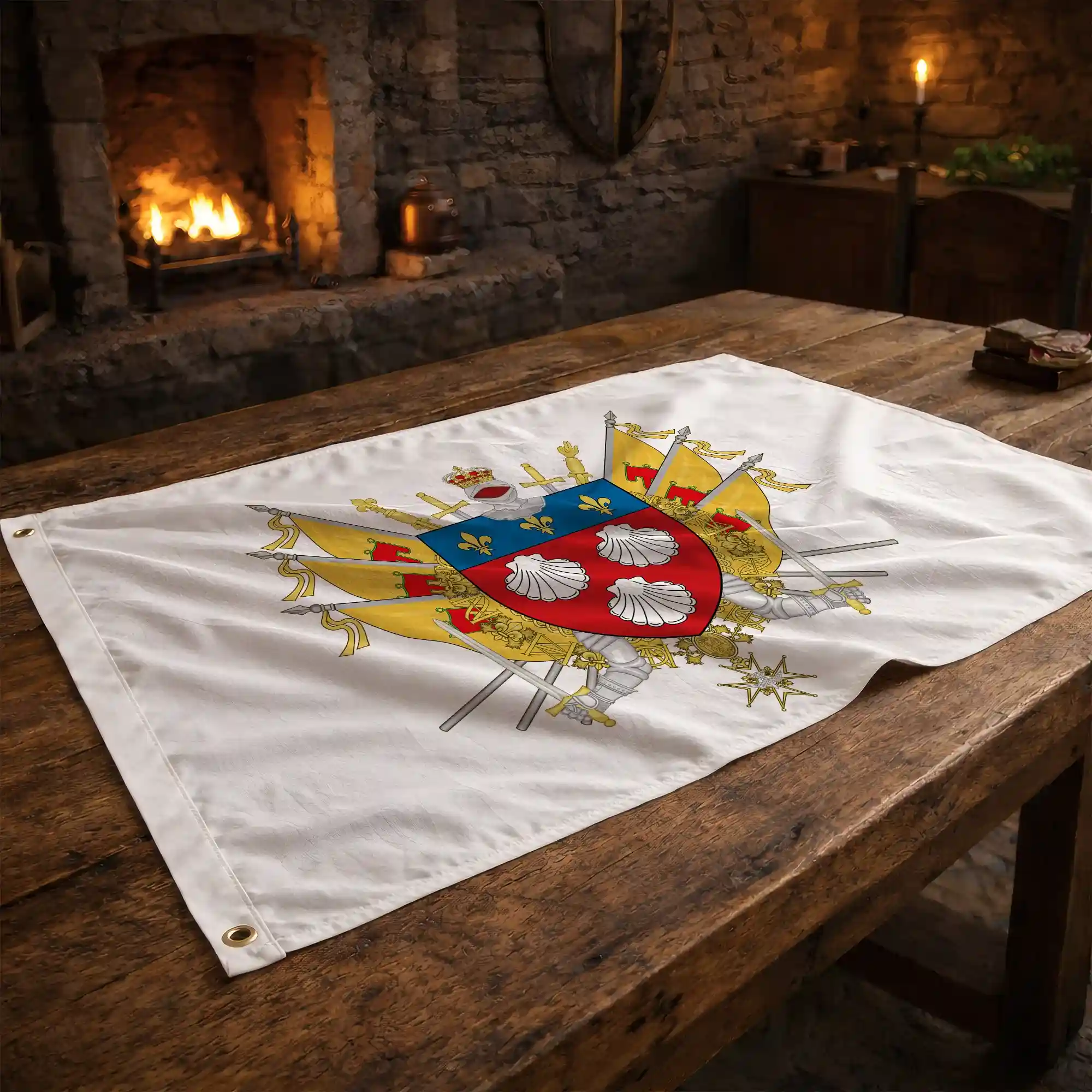Drapeau - Blason d'Aurillac - Image 2