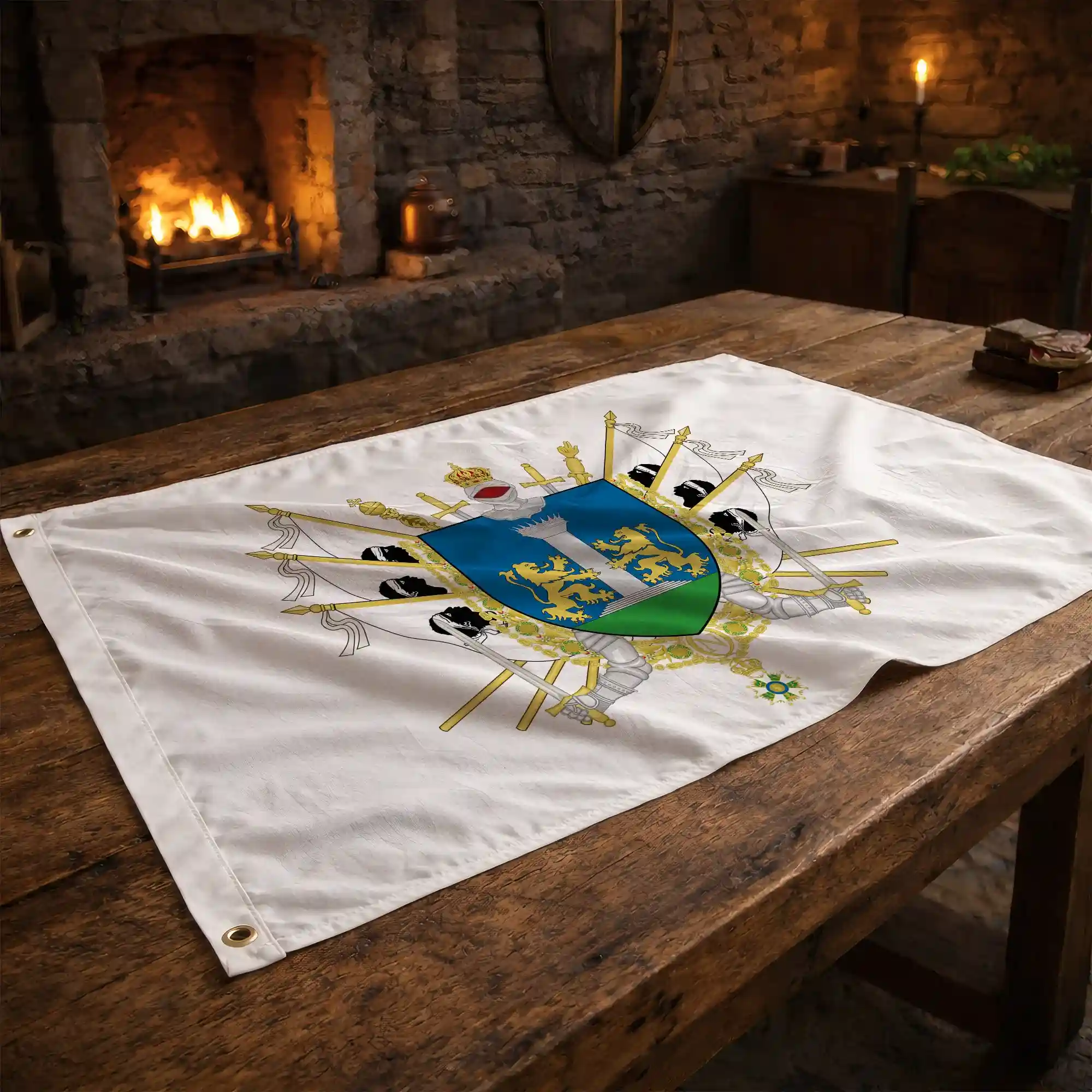 Drapeau - Blason d'Ajaccio - Image 2